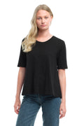 Elbow Sleeve Trapeze Top