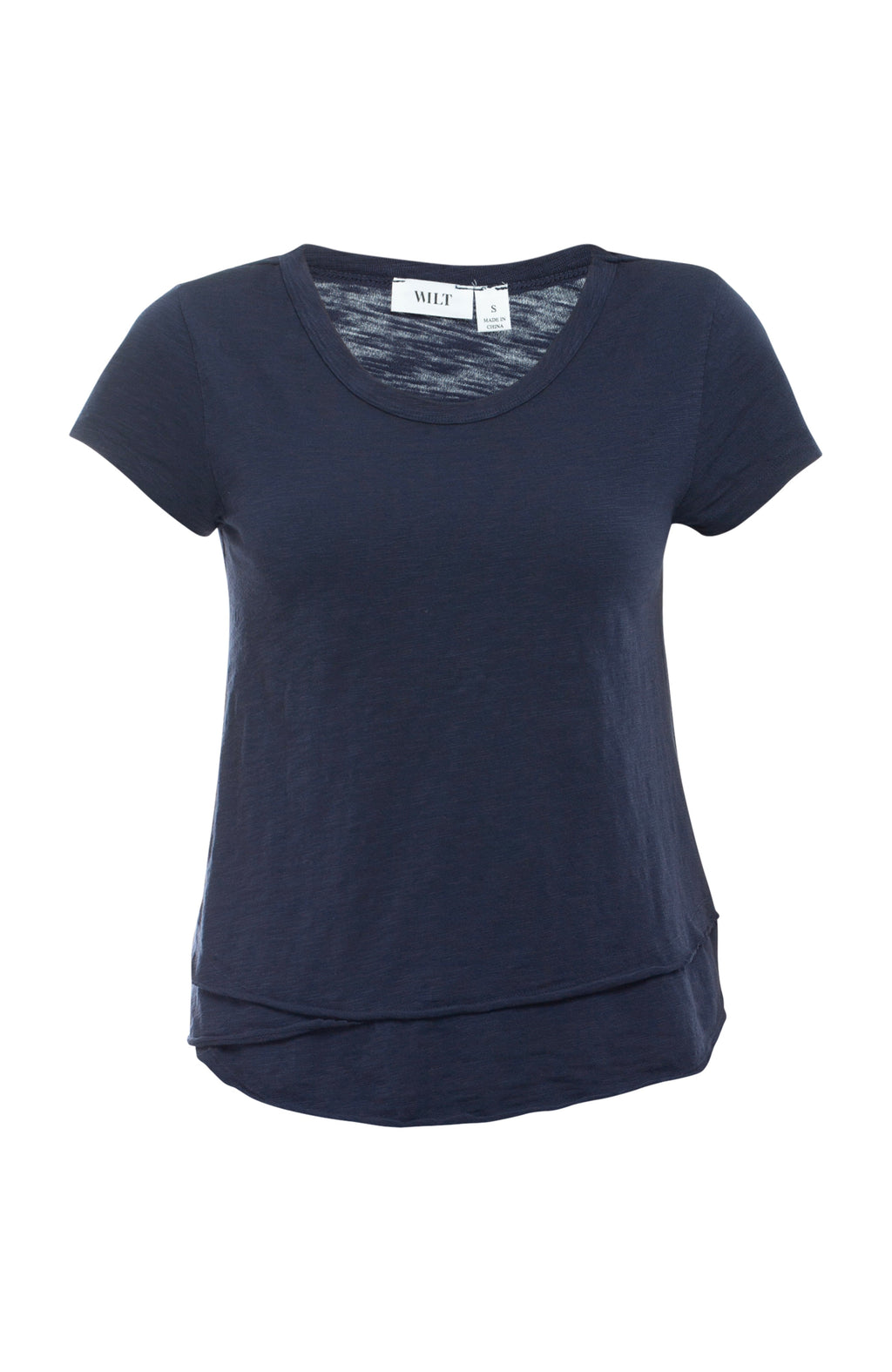 Short Sleeve Mock Layer Tee