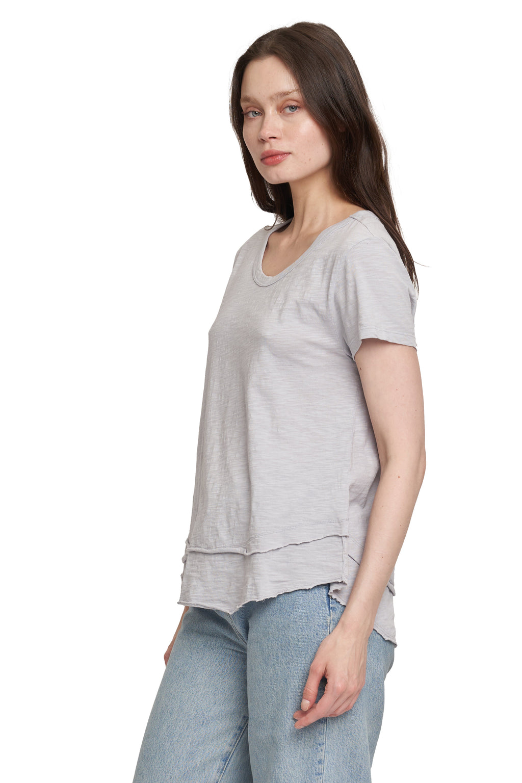 Short Sleeve Mock Layer Tee