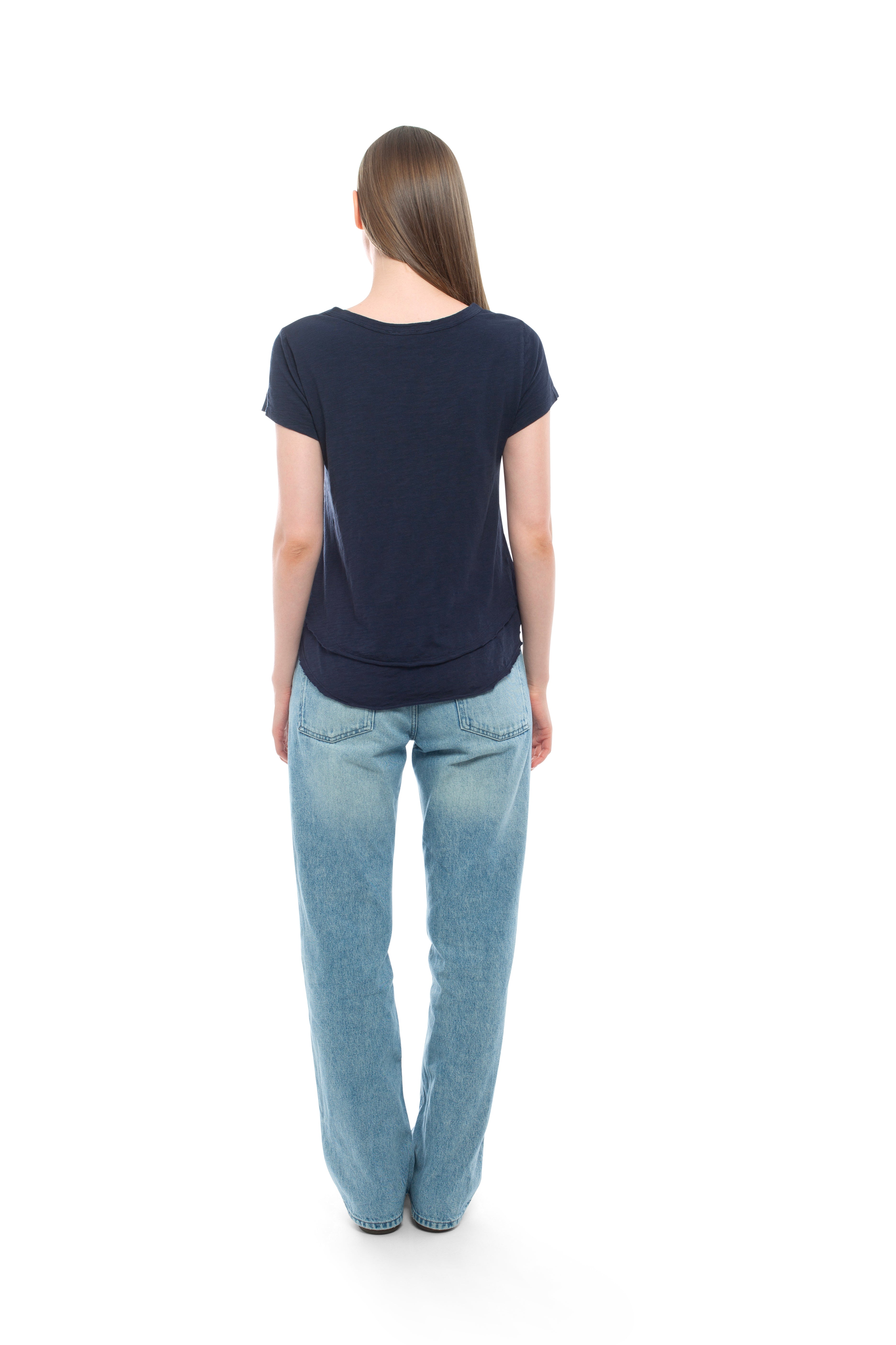 Short Sleeve Mock Layer Tee