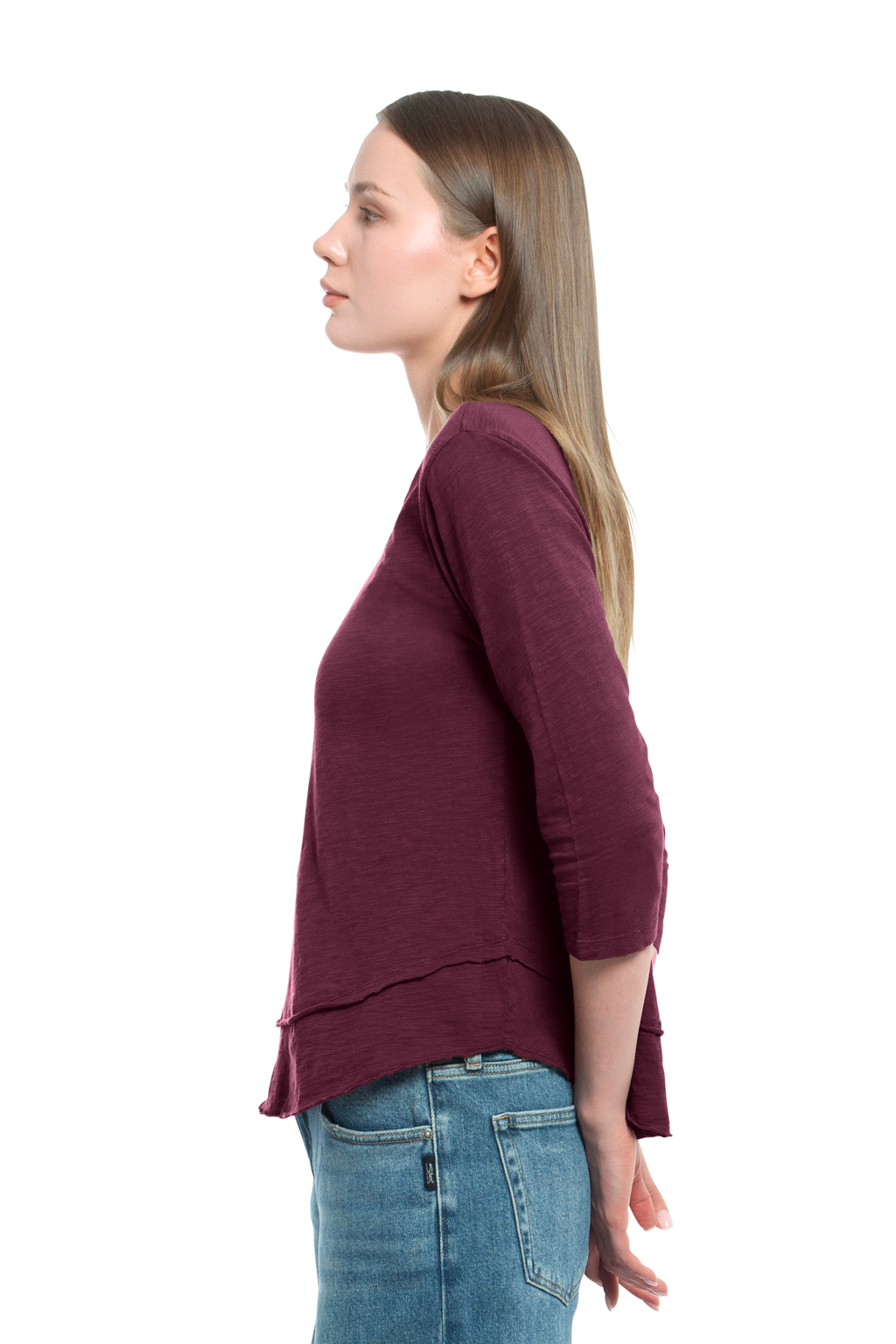 3/4 Sleeve Mock Layer