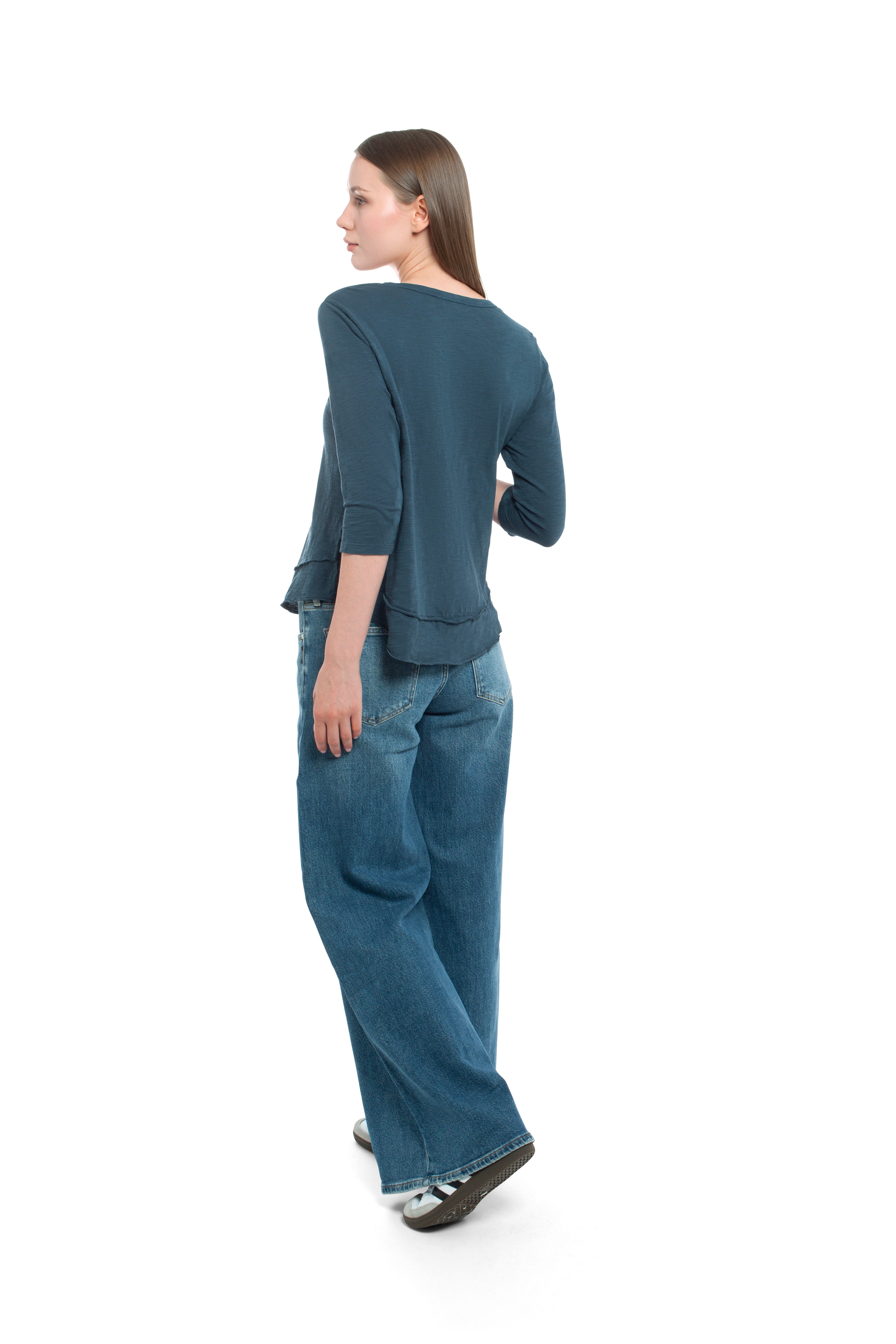 3/4 Sleeve Mock Layer