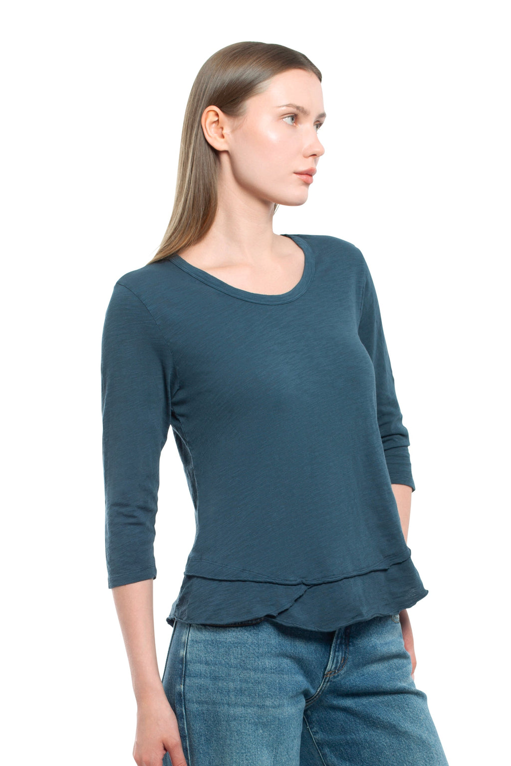 3/4 Sleeve Mock Layer