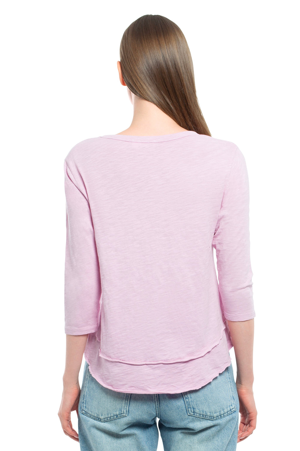 3/4 Sleeve Mock Layer