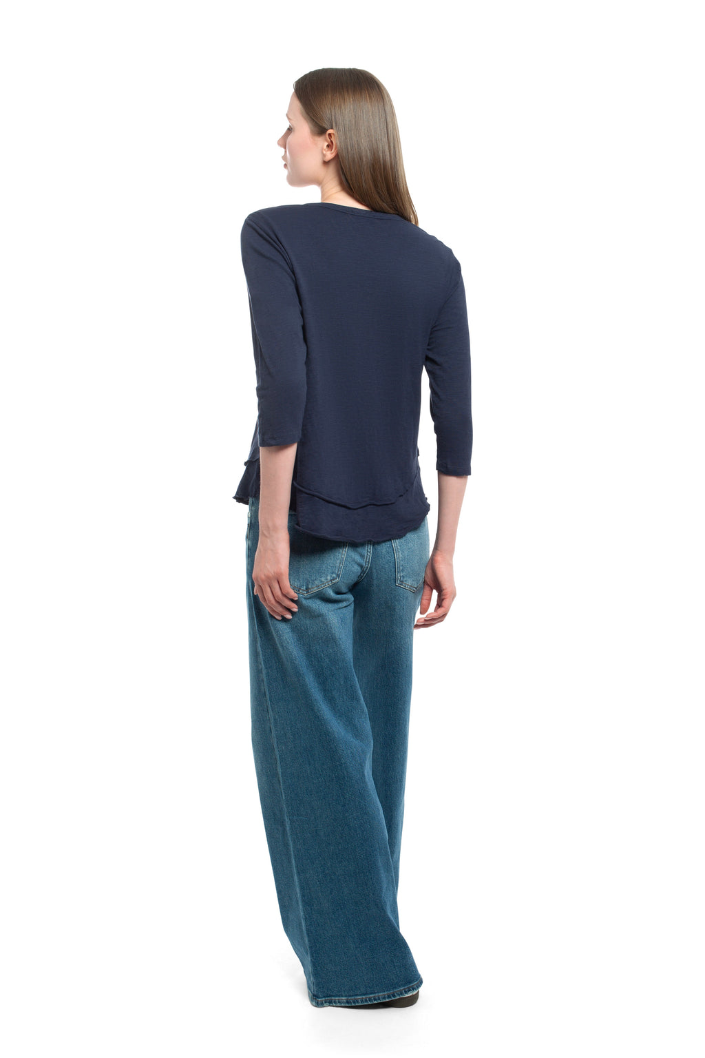 3/4 Sleeve Mock Layer