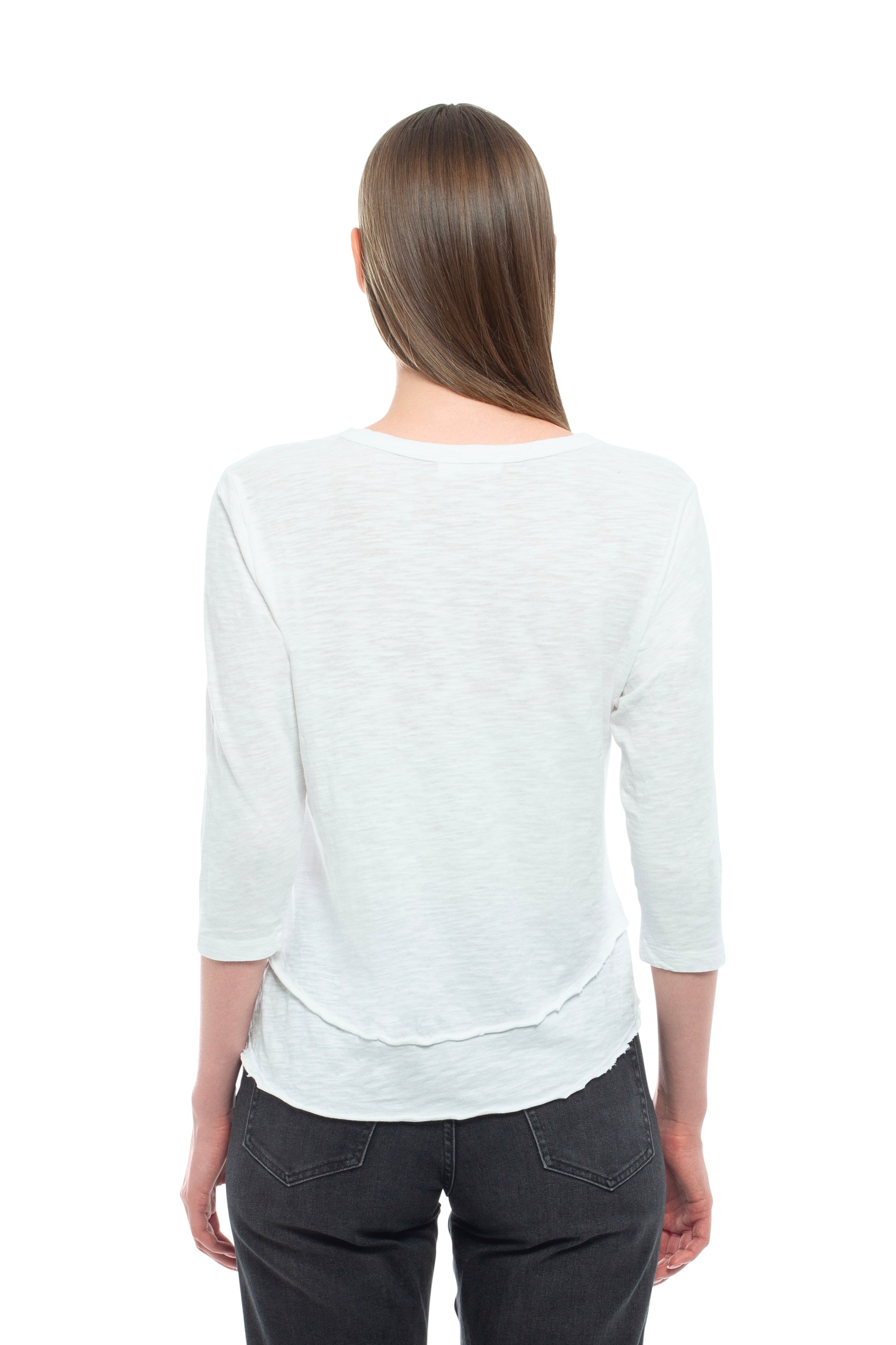 3/4 Sleeve Mock Layer