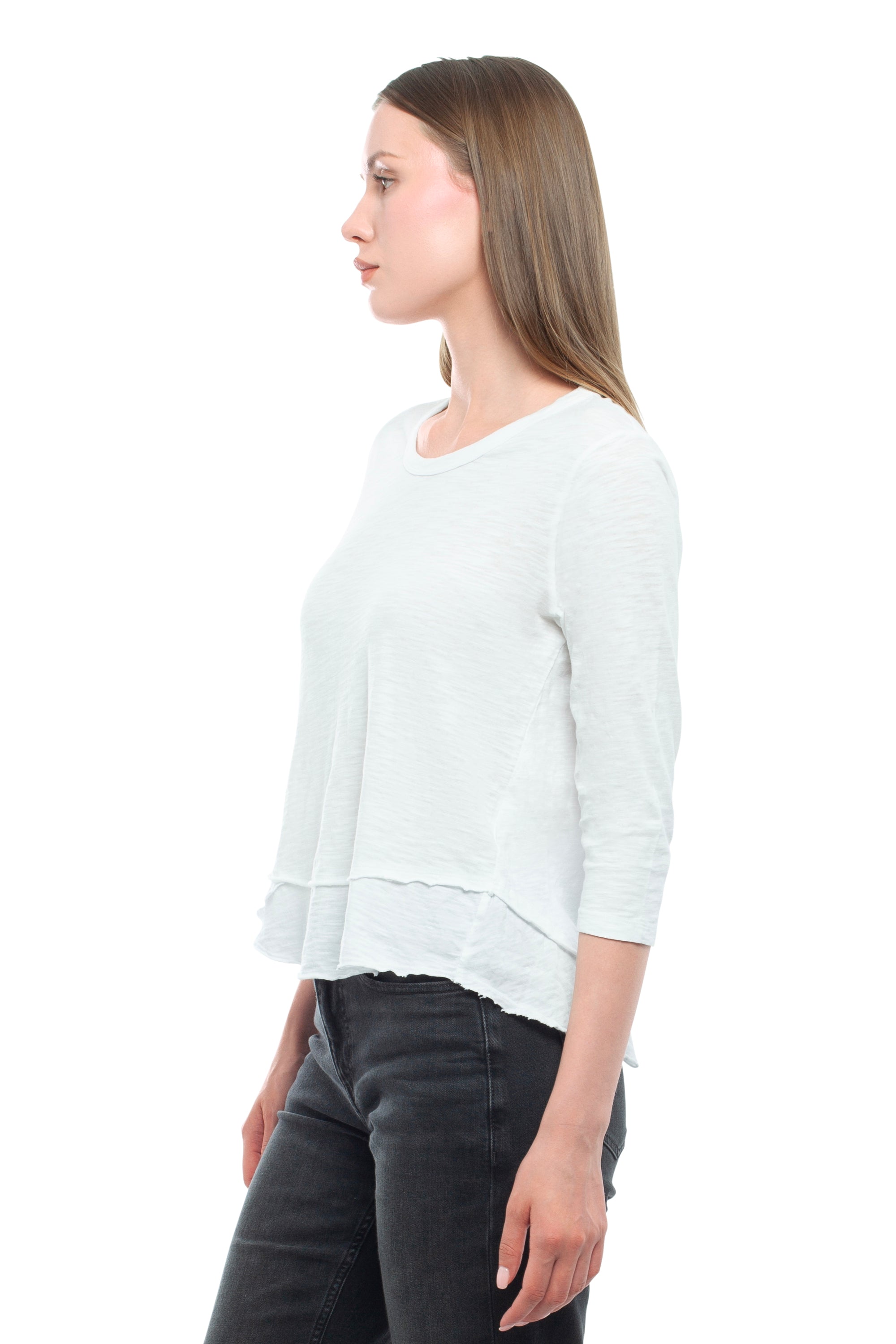 3/4 Sleeve Mock Layer