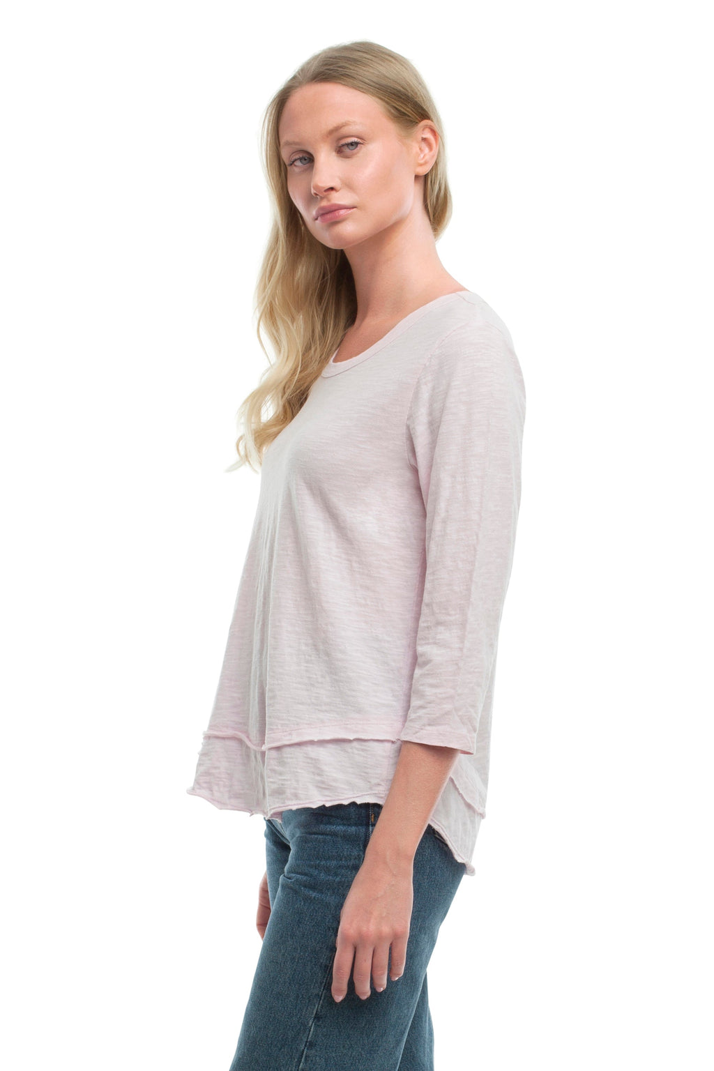 3/4 Sleeve Mock Layer