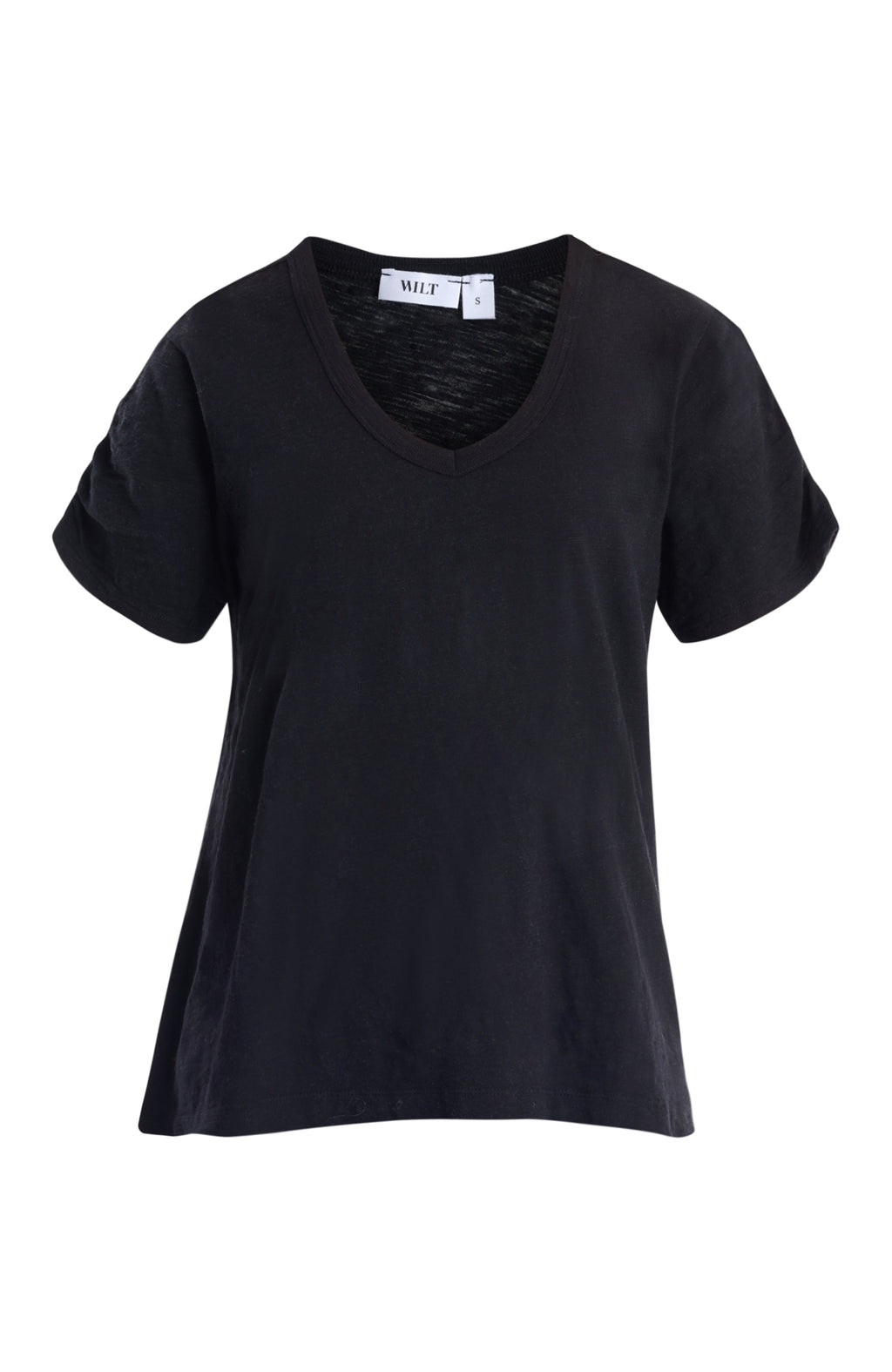 Sexy deep v-neck ruched sleeve