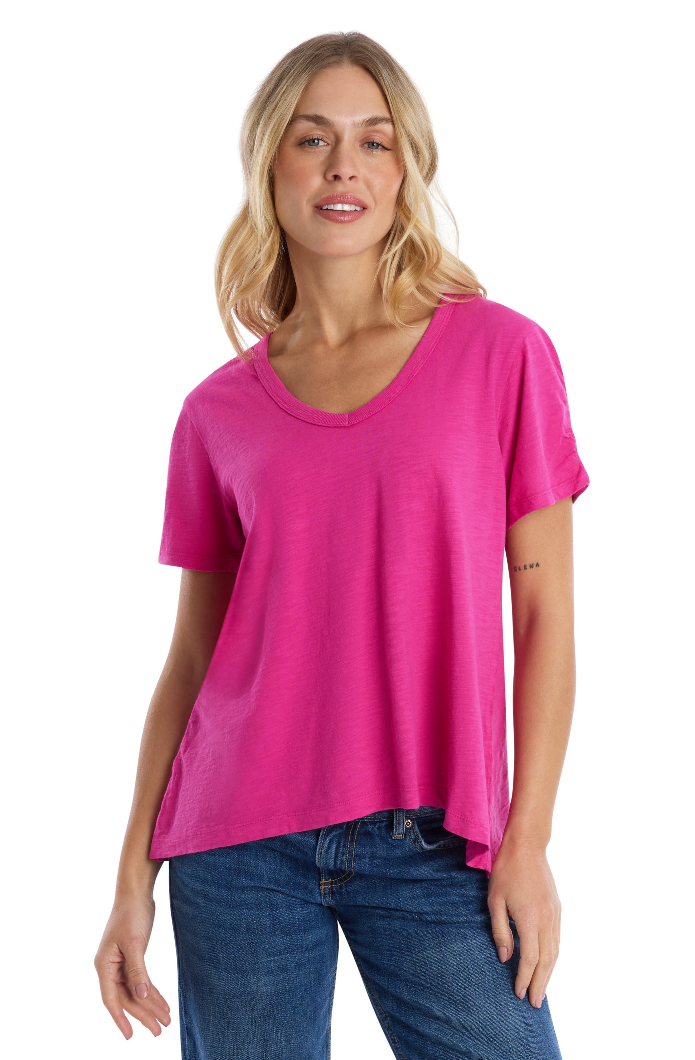 Sexy deep v-neck ruched sleeve