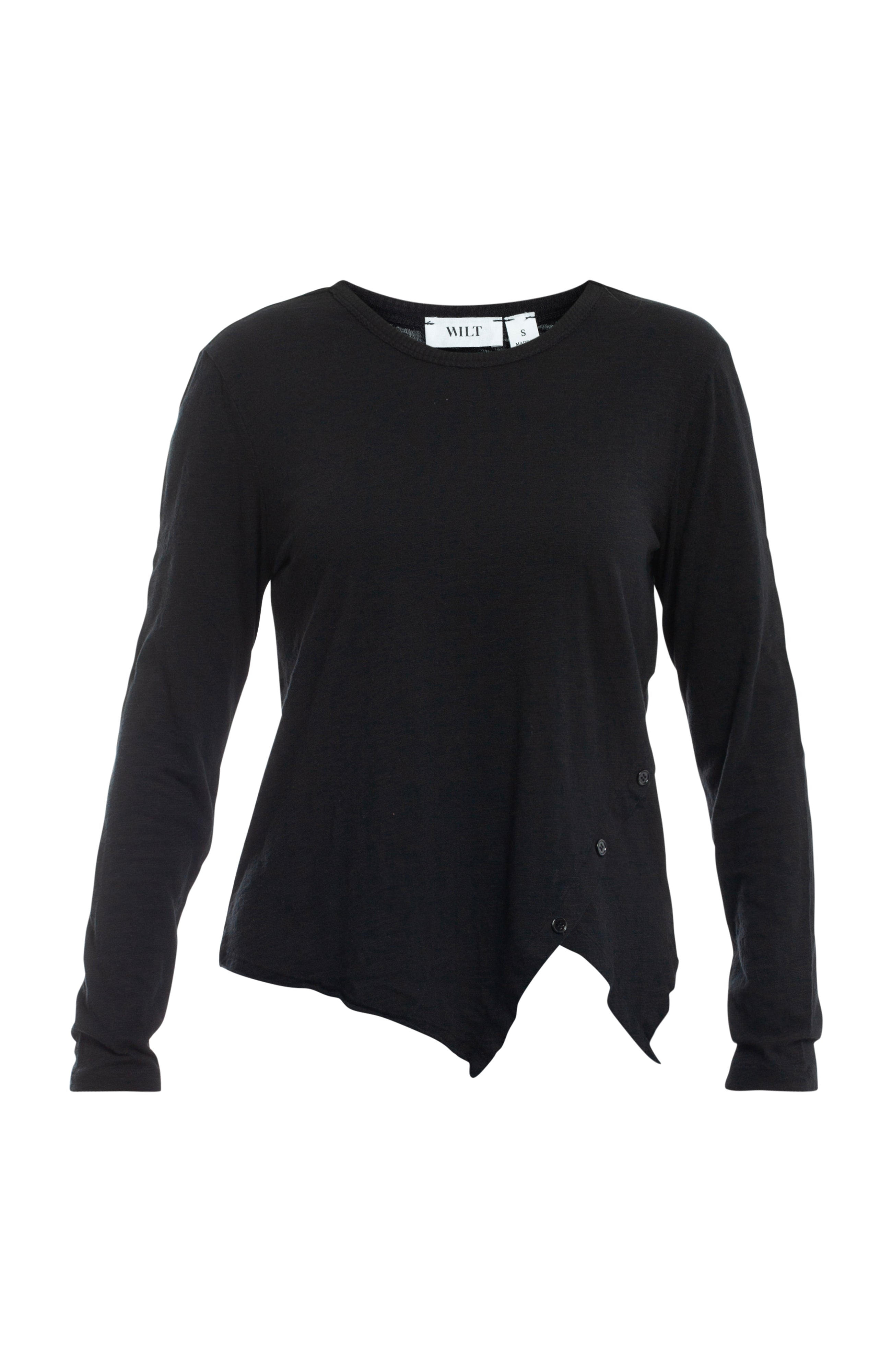 Long Sleeve with Asymmetrical Hem