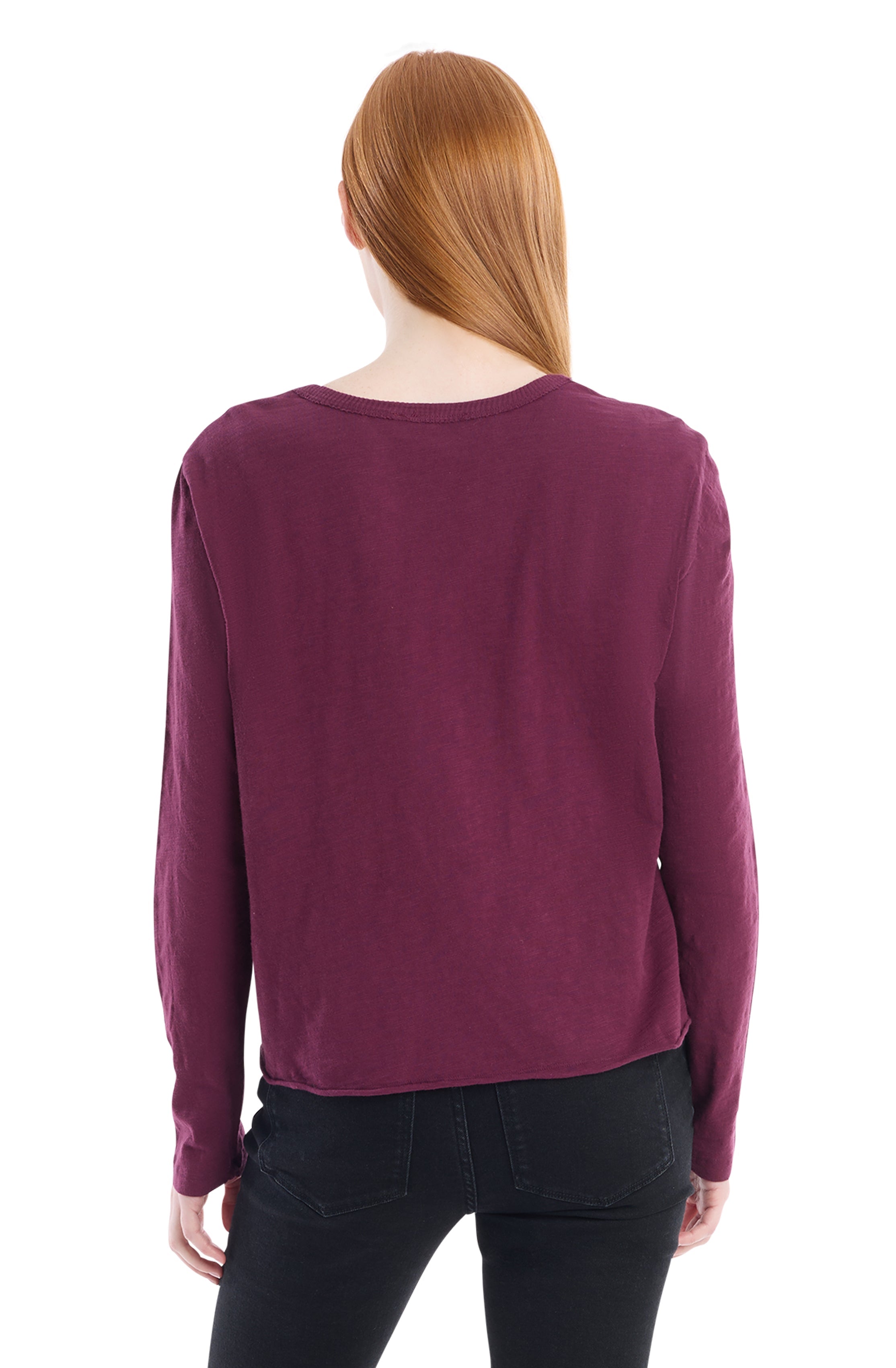 Long Sleeve with Asymmetrical Hem