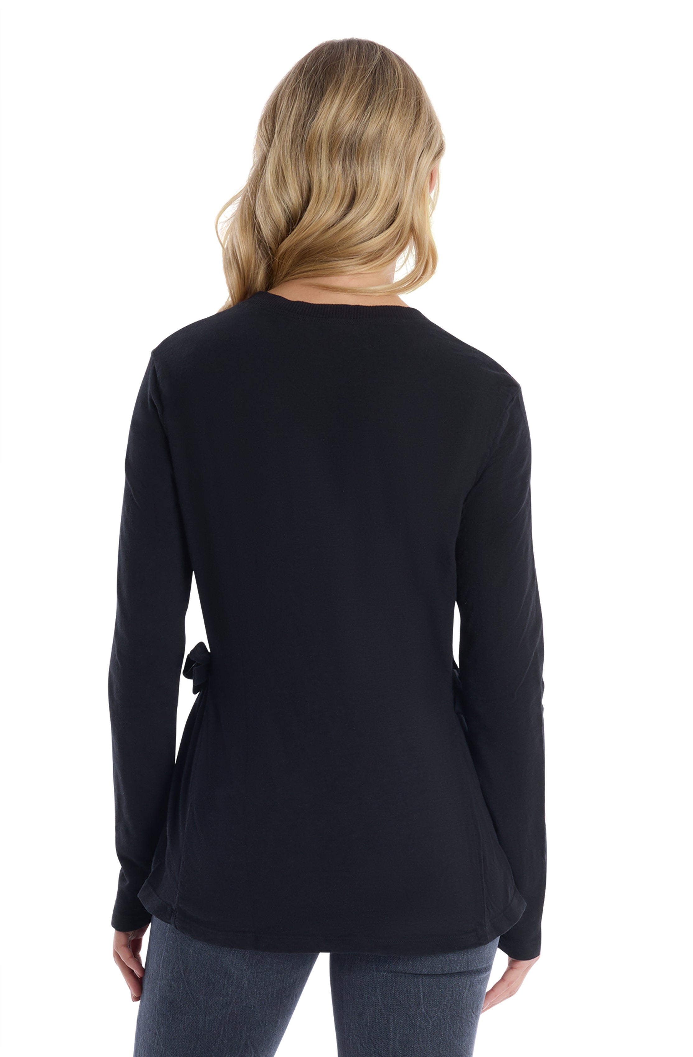 Mixed Media Double Layer Long Sleeve