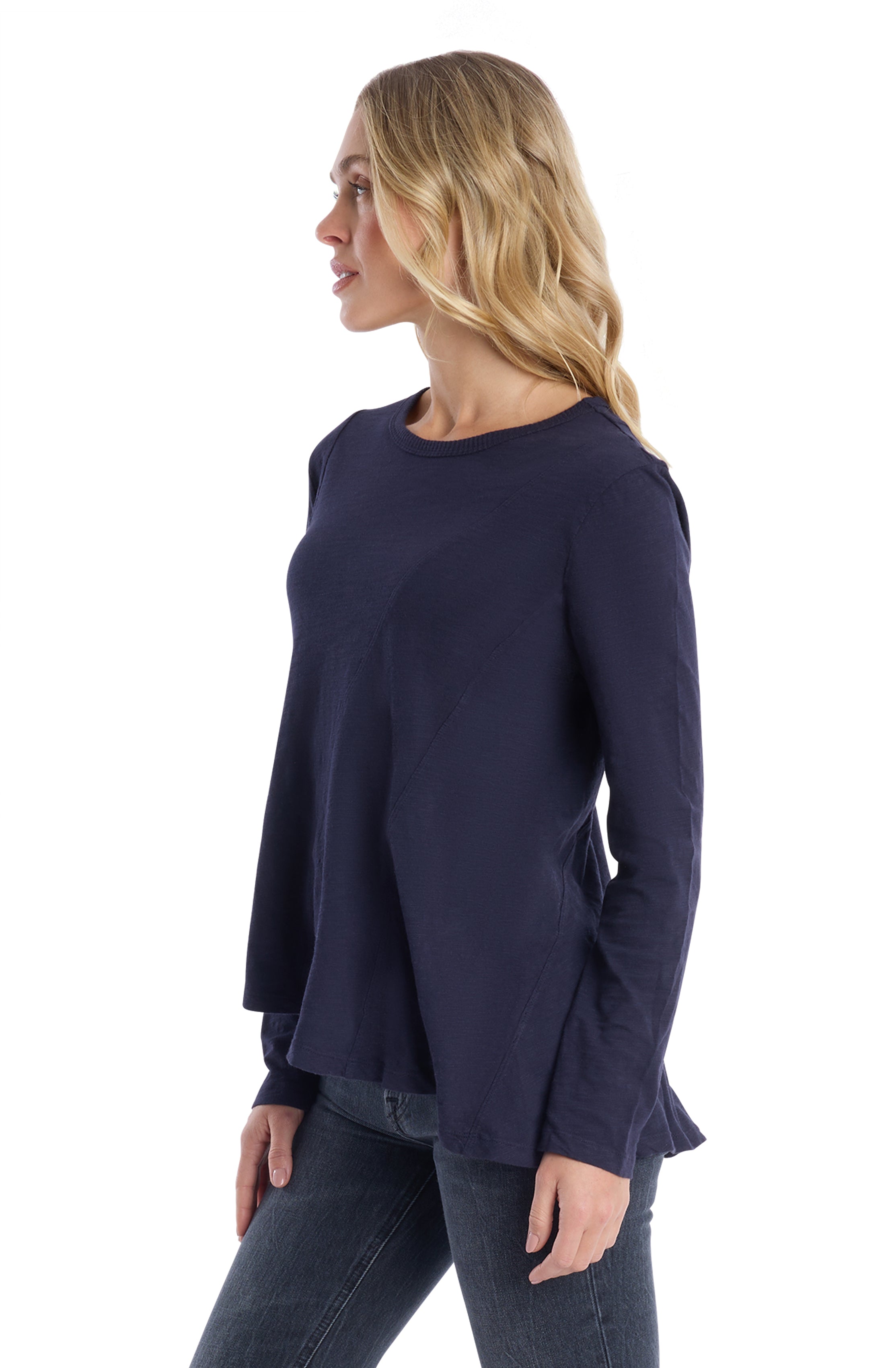 Round Neck Long Sleeve Tee