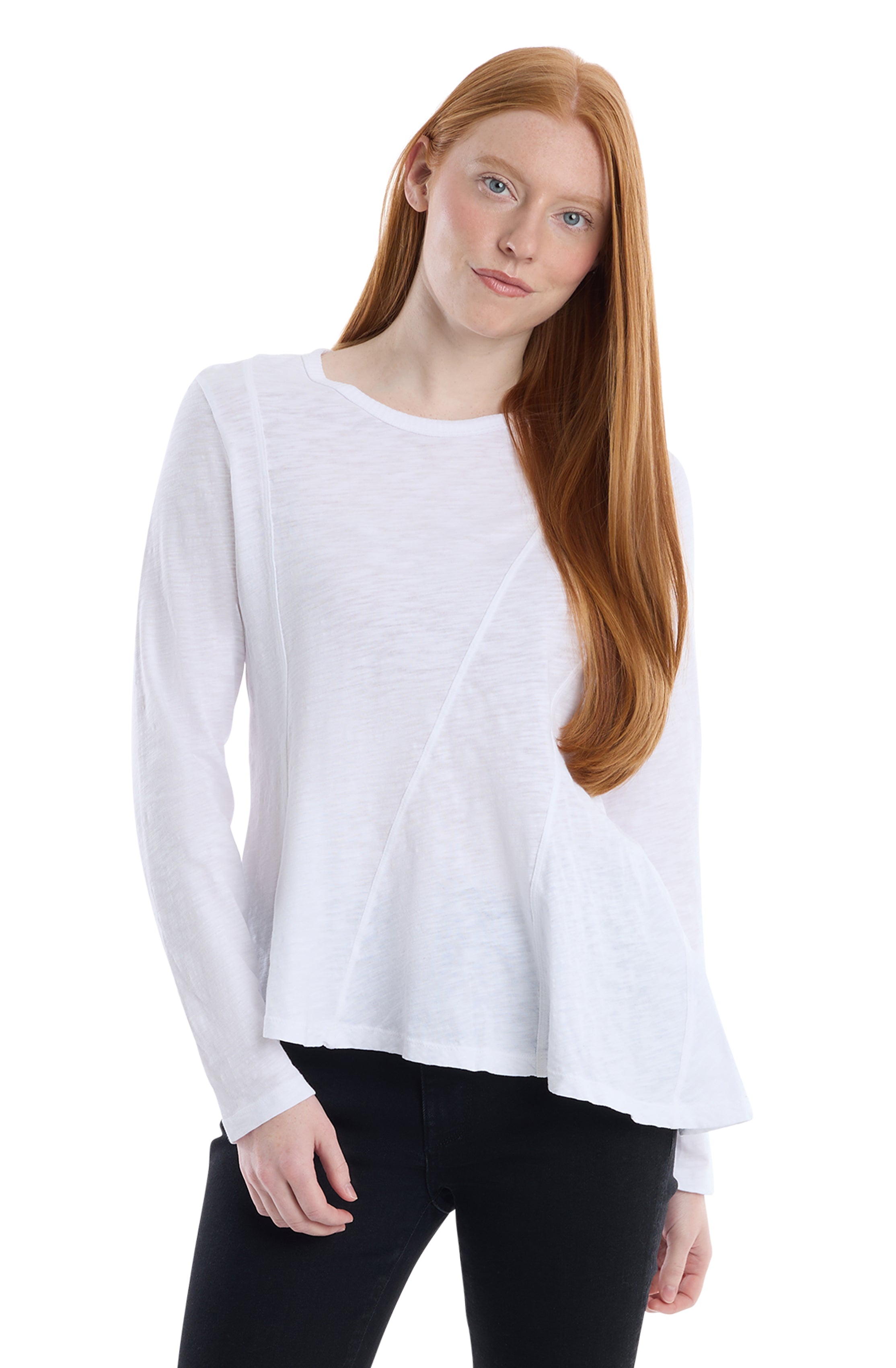 Round Neck Long Sleeve Tee