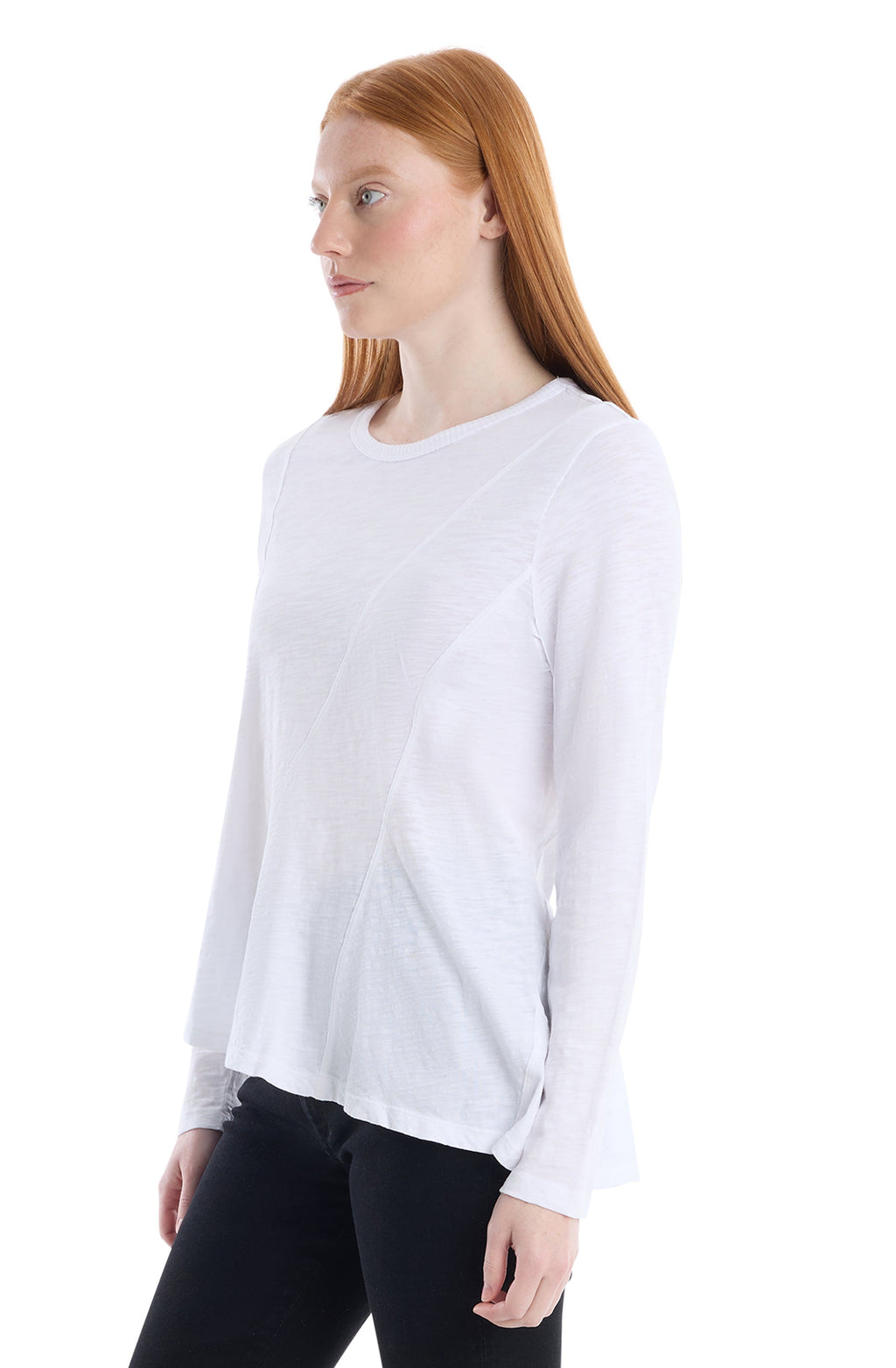 Round Neck Long Sleeve Tee