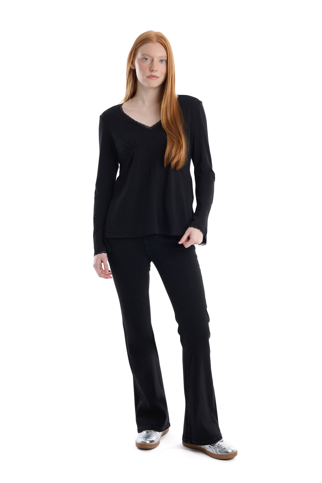 V-Neck Long Sleeve Empire