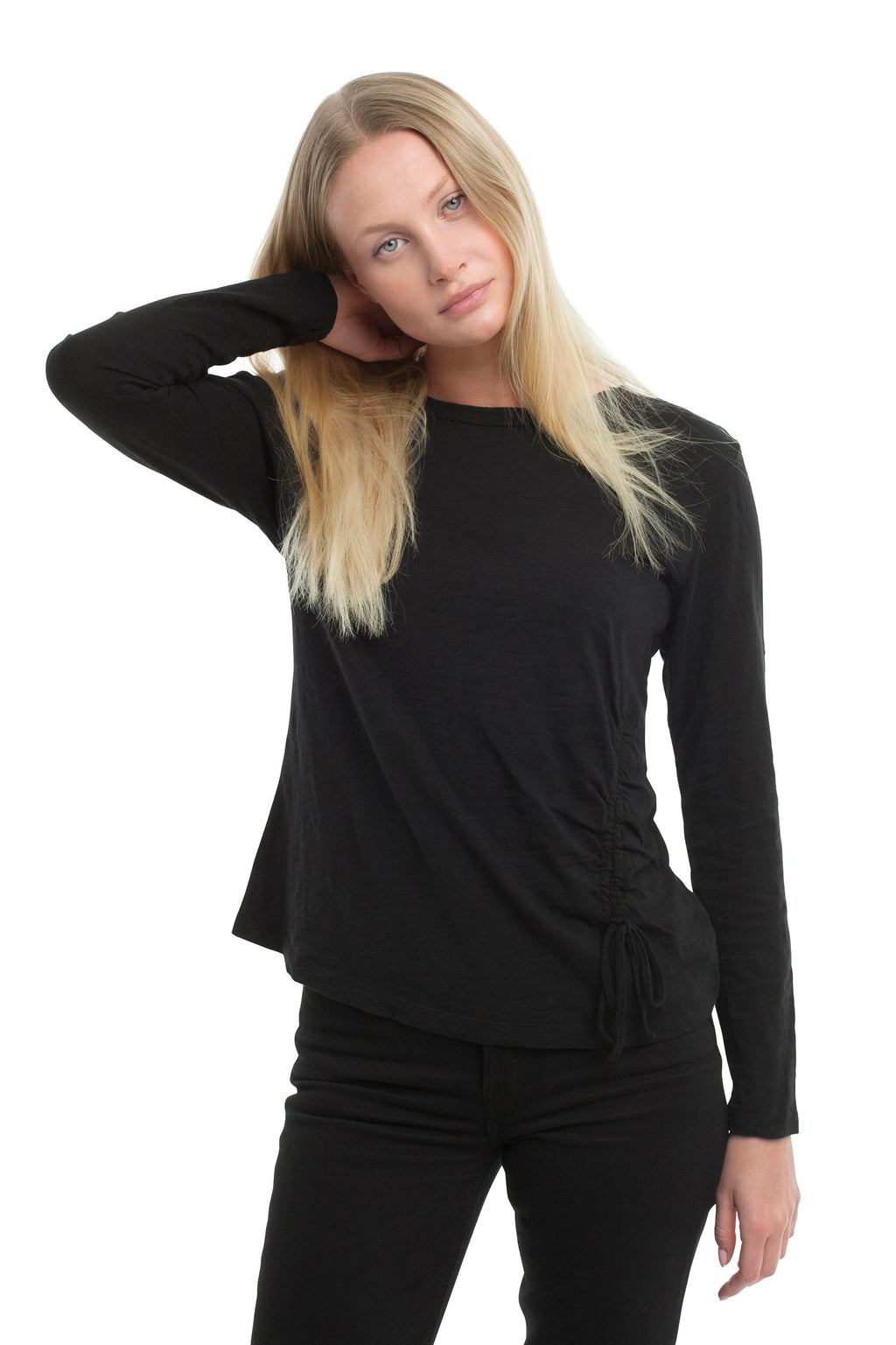 Long Sleeve Ruched Side