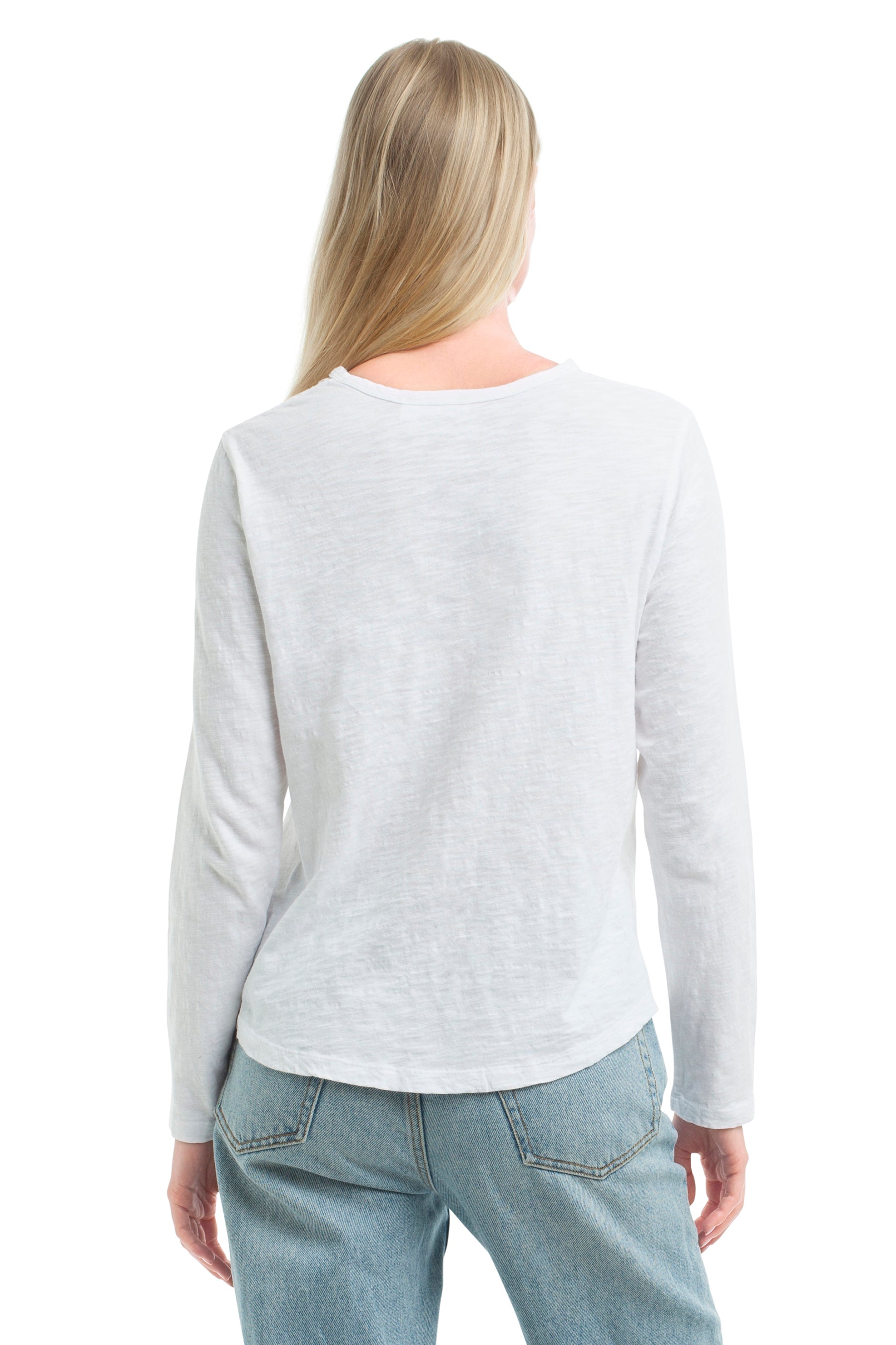 Lace Yoke Henley Tee