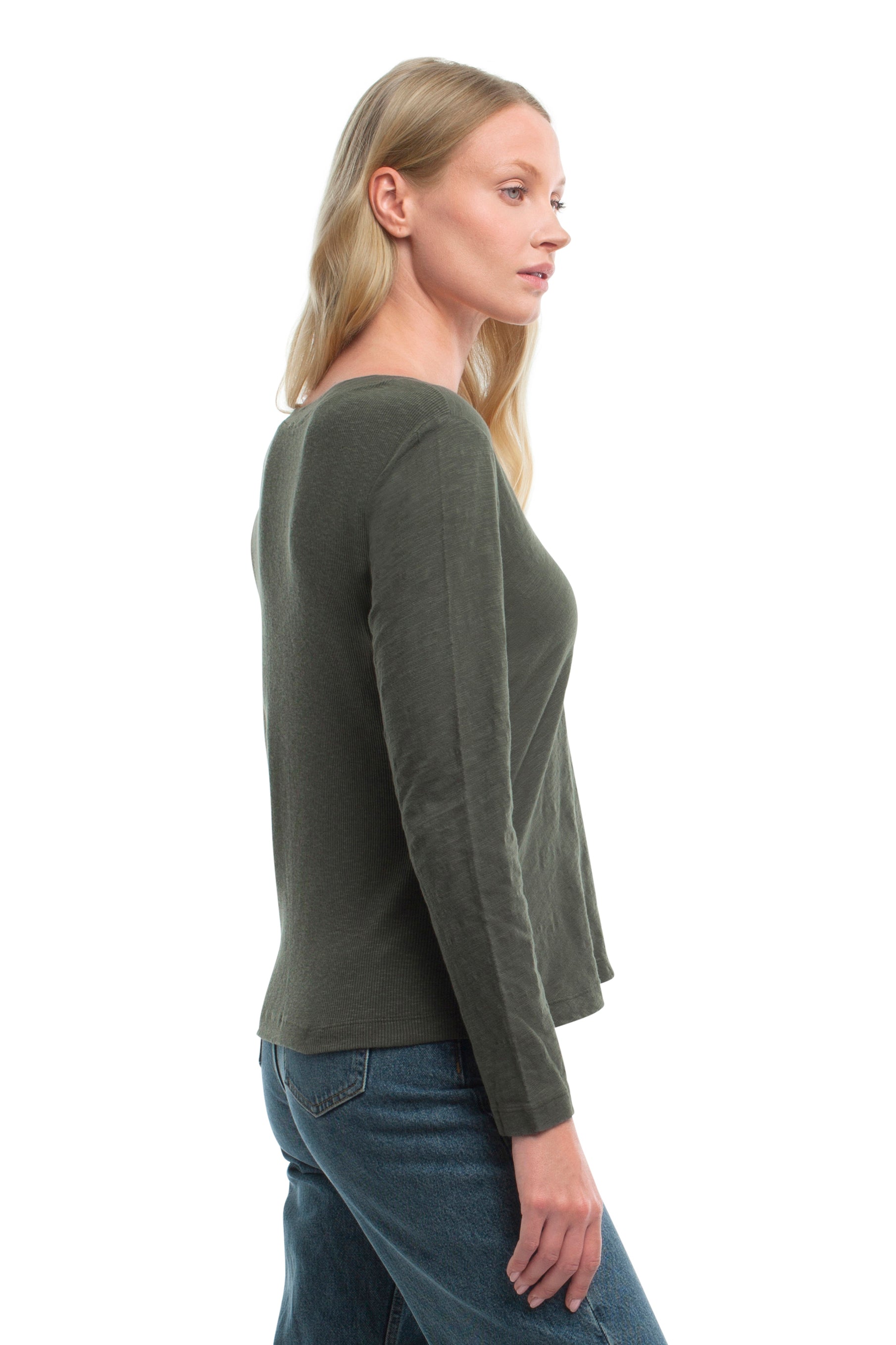 Deep v slim tee
