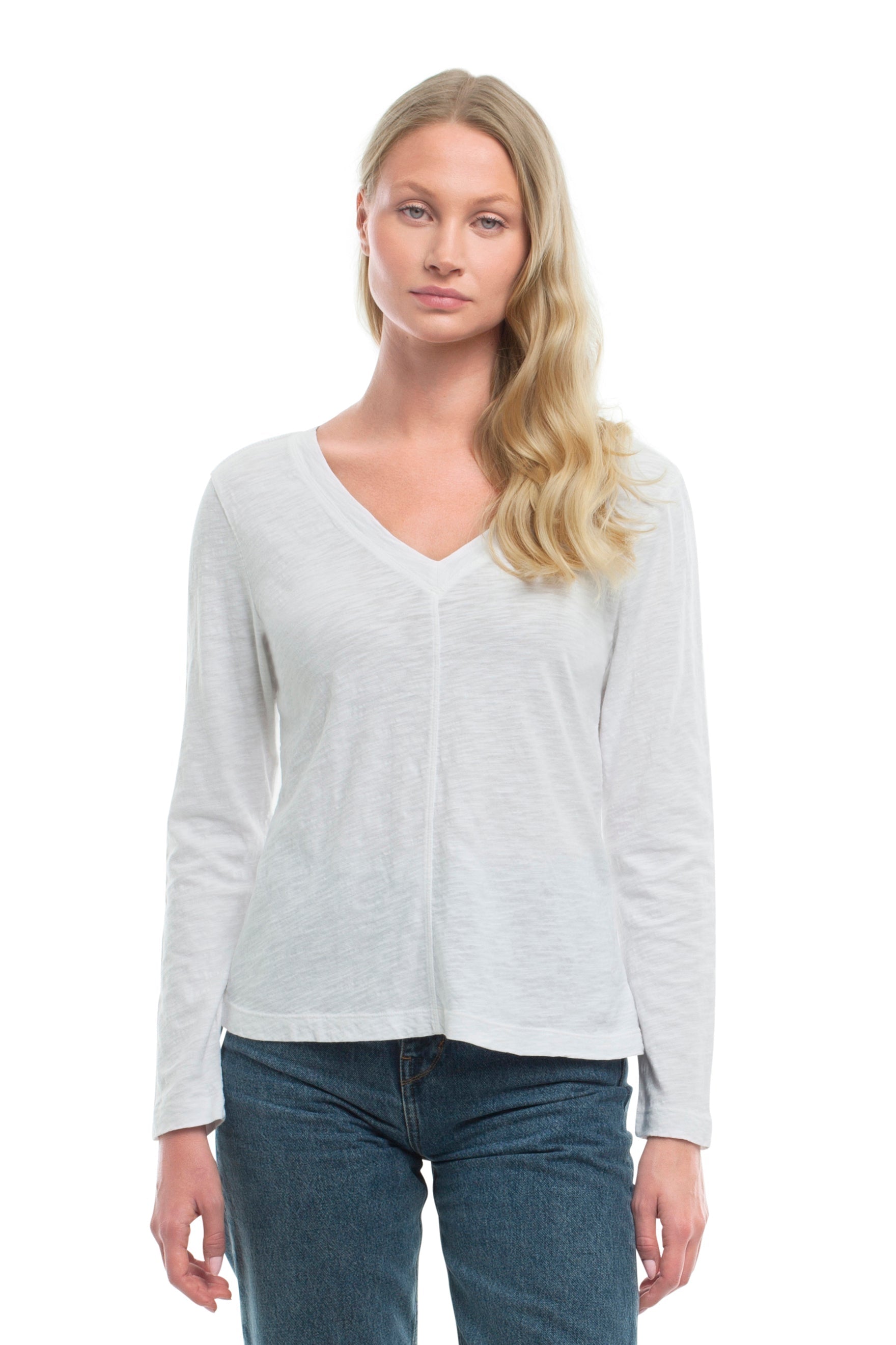 Deep v slim tee