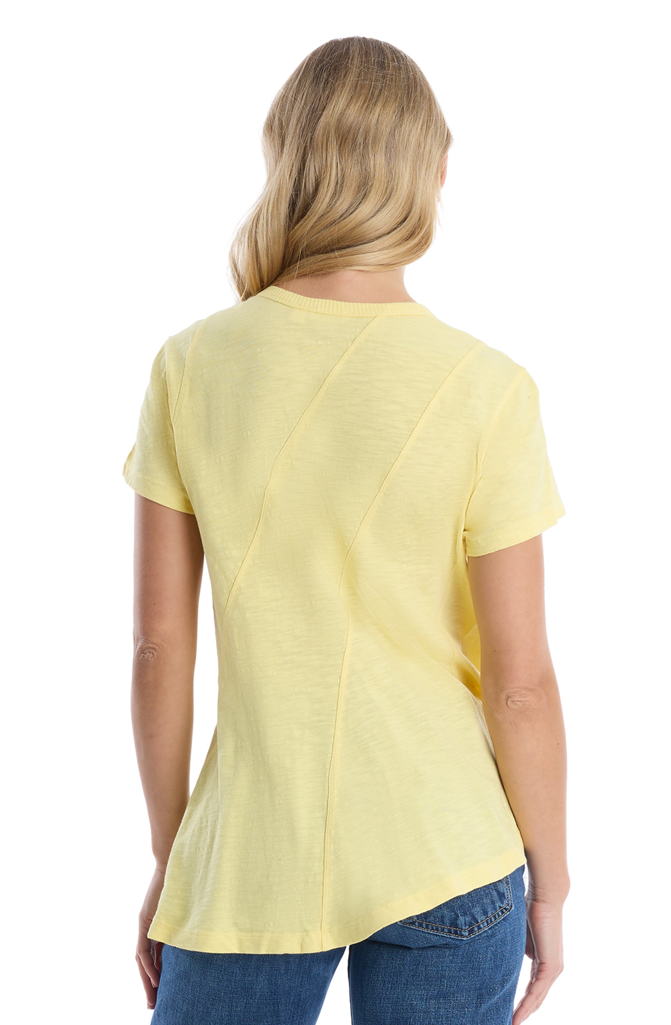 Round neck short sleeve tee