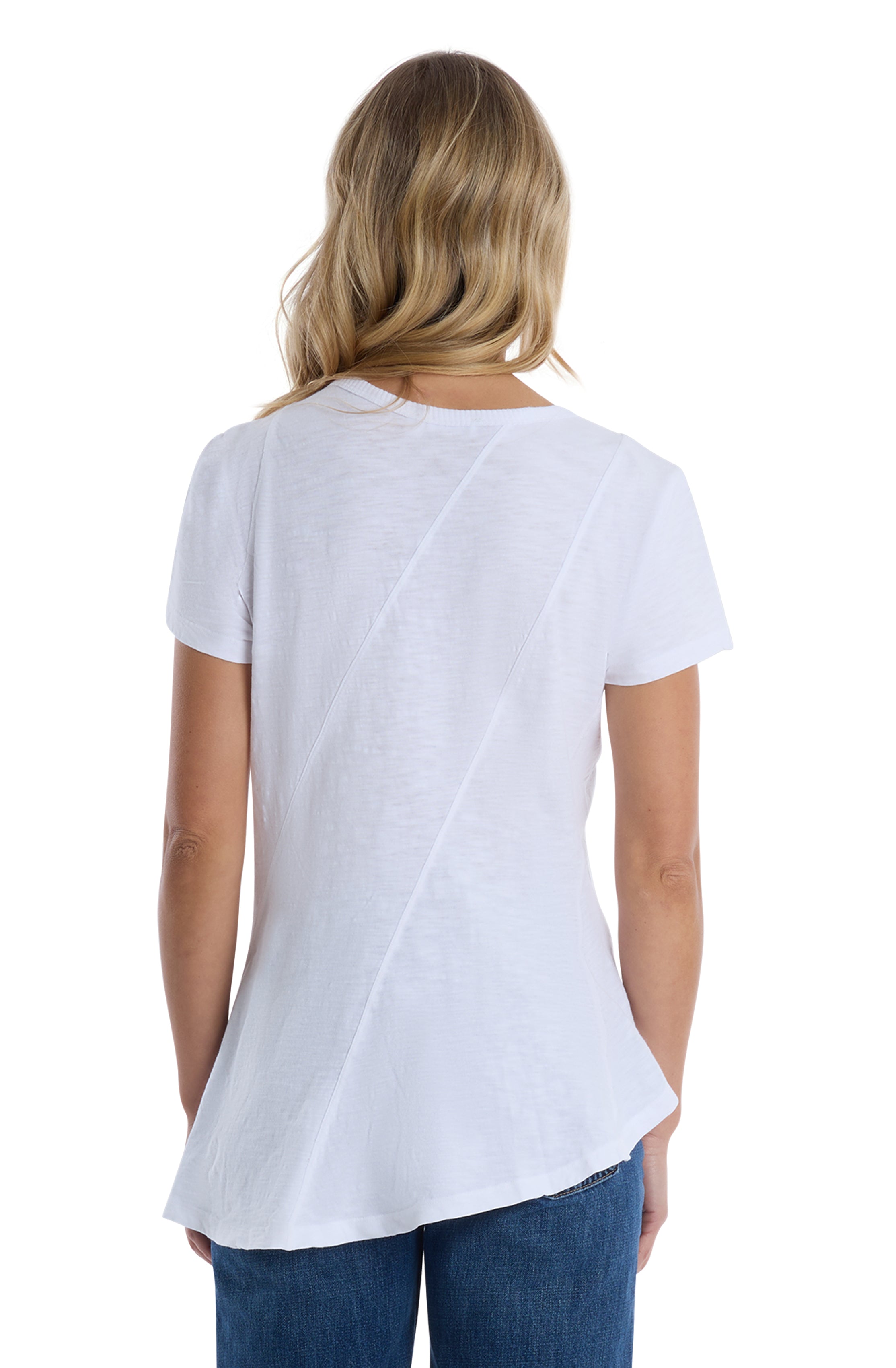 Round neck short sleeve tee