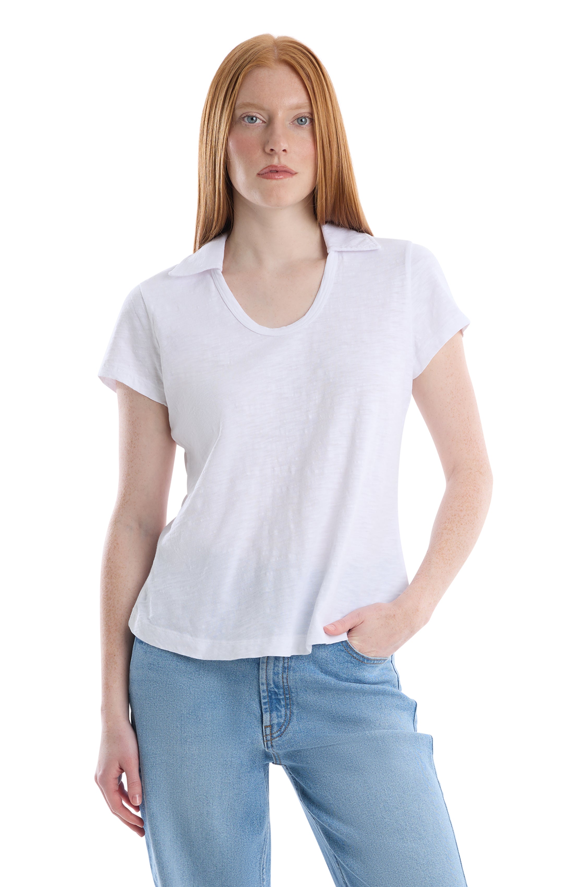 Short sleeve polo tee
