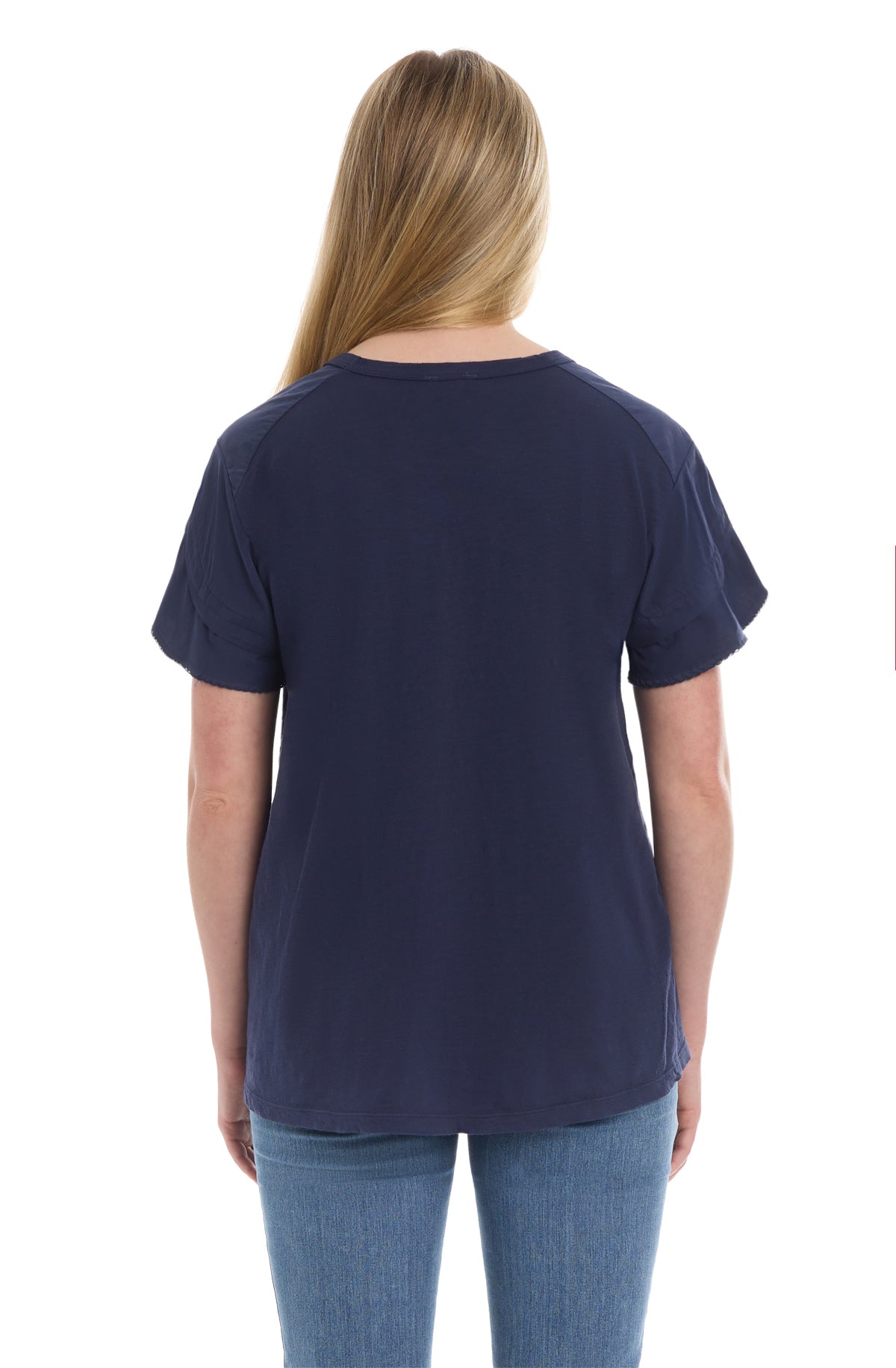 Ruffle short sleeve tee