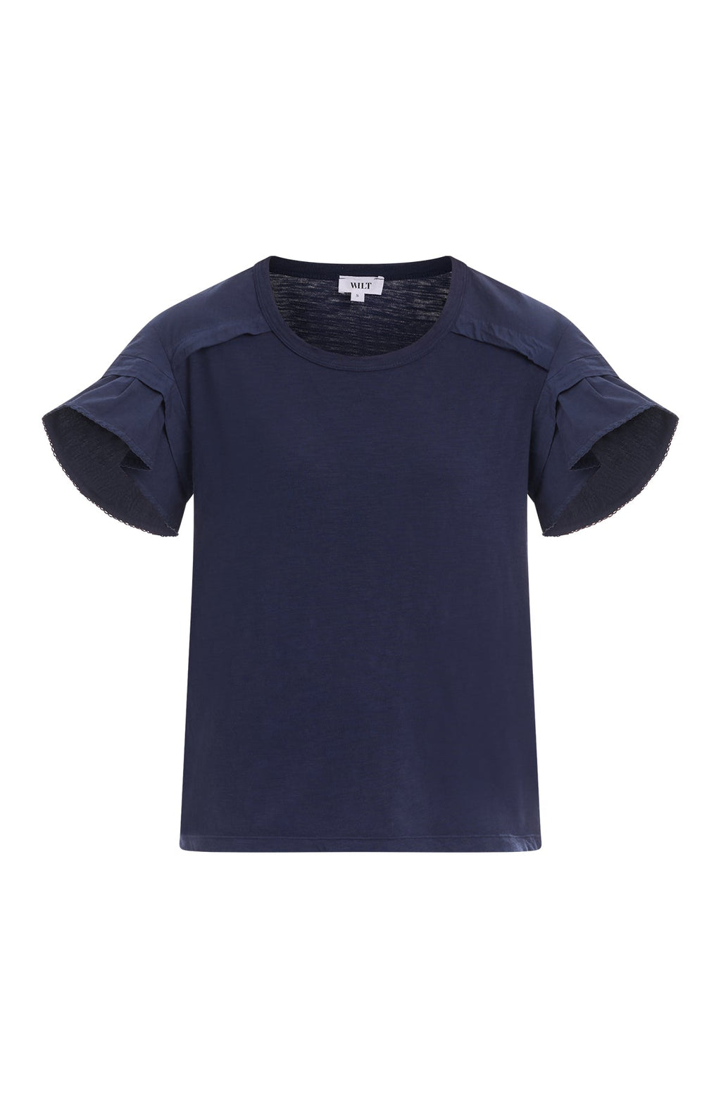 Ruffle short sleeve tee