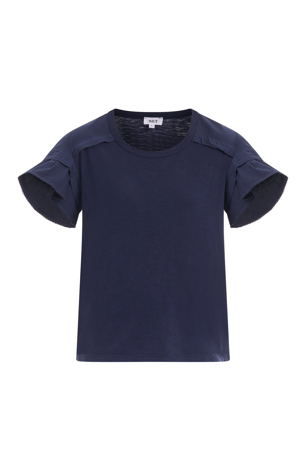 Ruffle short sleeve tee