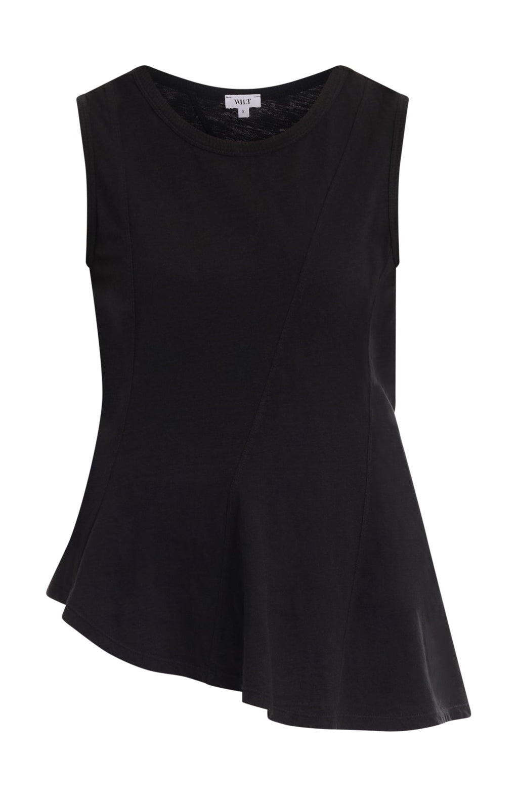 Shell with asymmetric seams