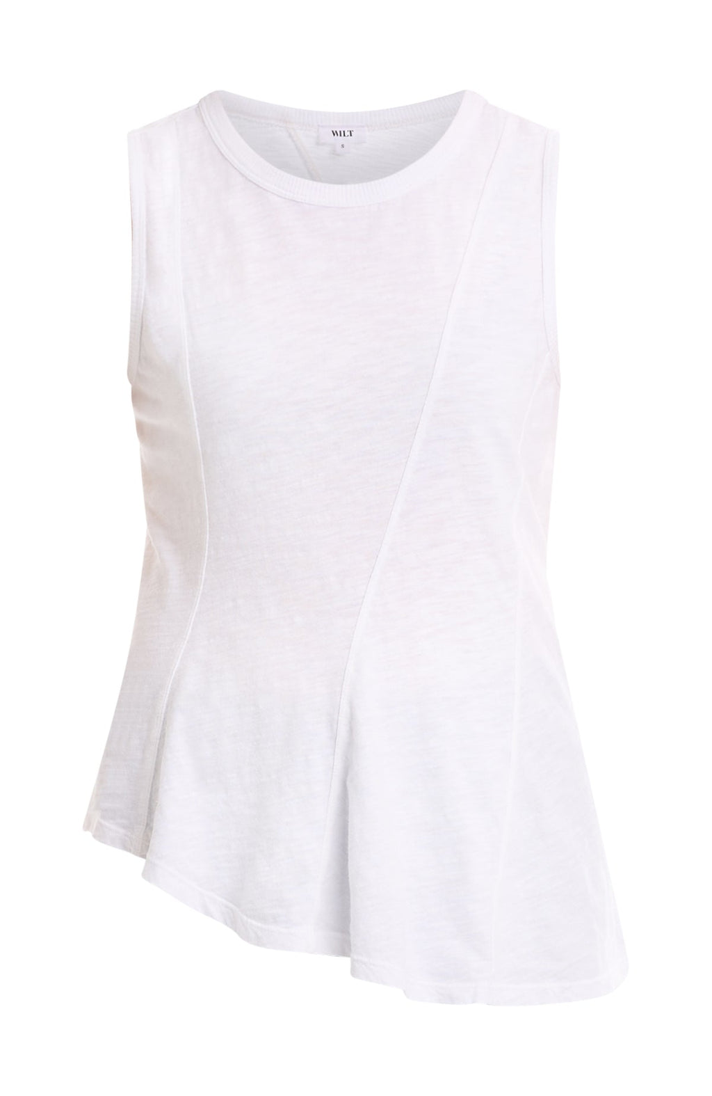 Shell with asymmetric seams