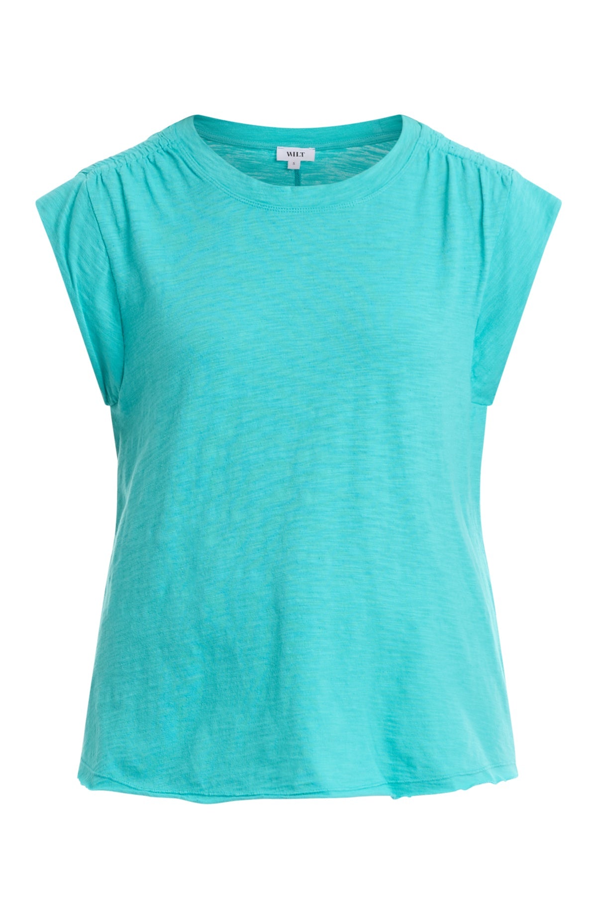 Ruched shoulder tee