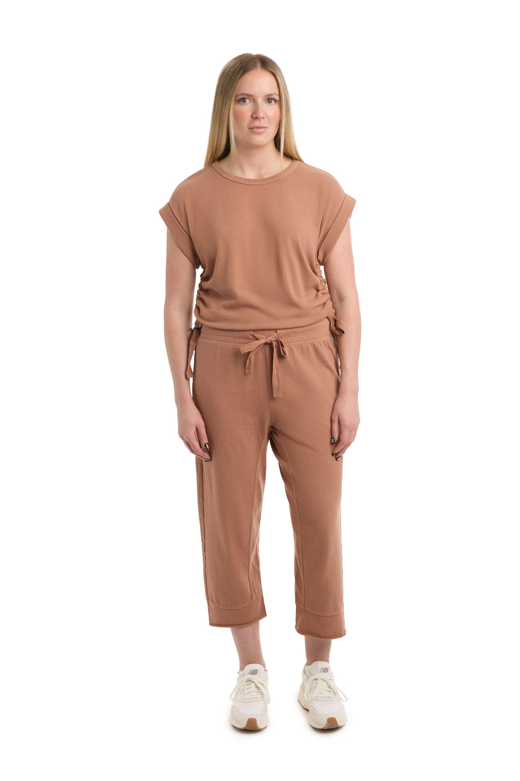 Crop Raw Jogger Easy Fit Pants