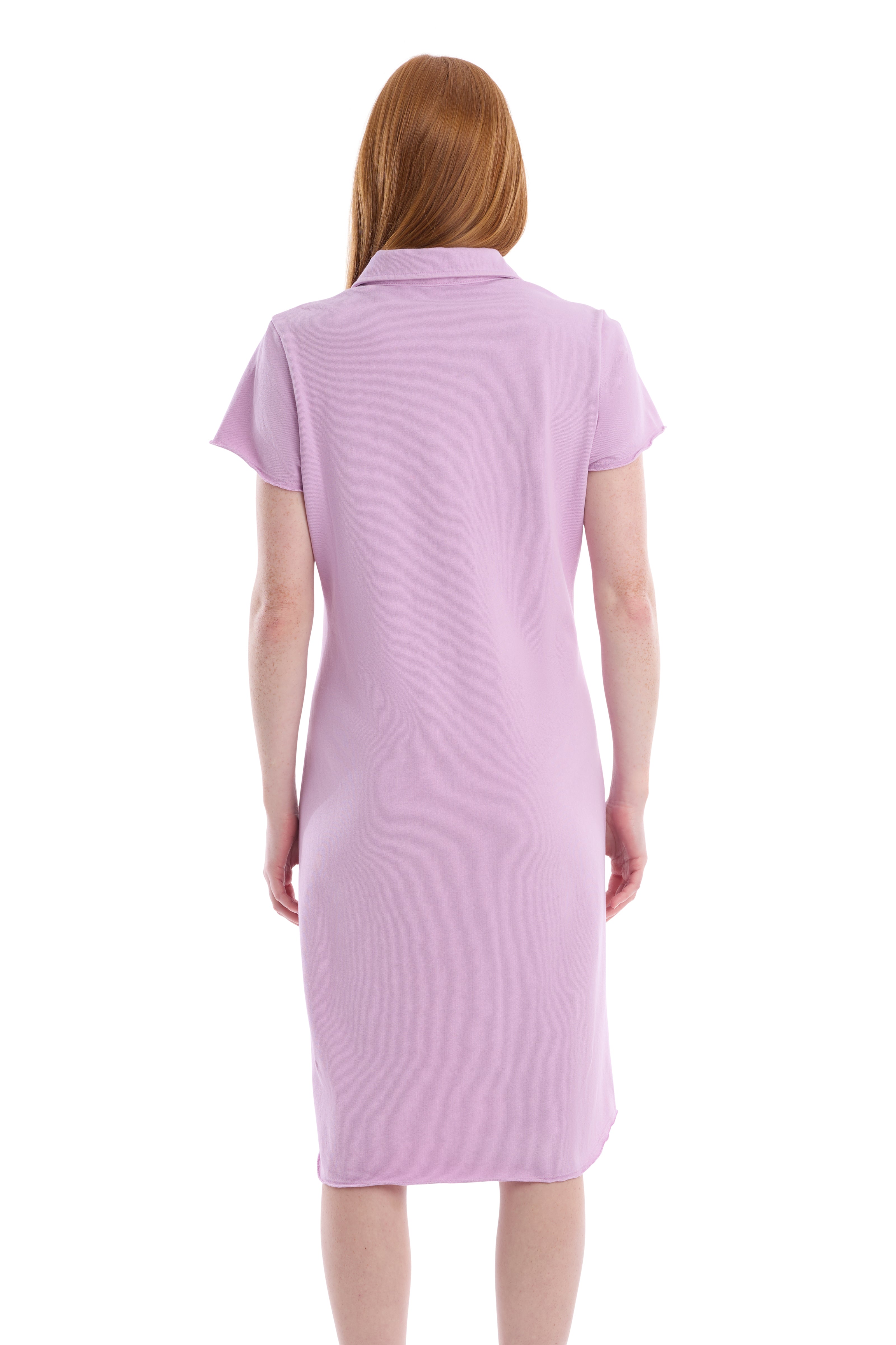 Polo dress with chest pocket