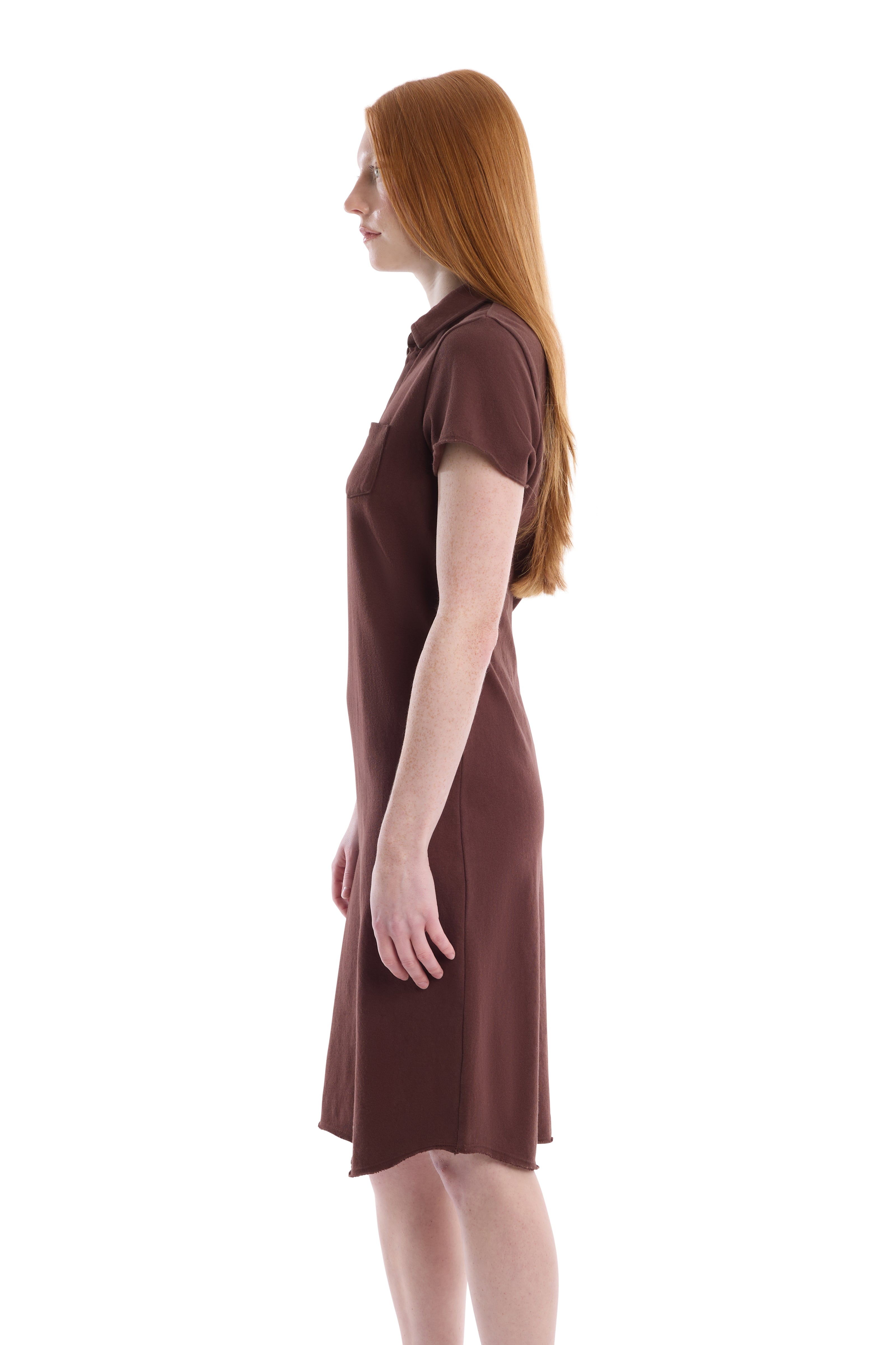 Polo dress with chest pocket