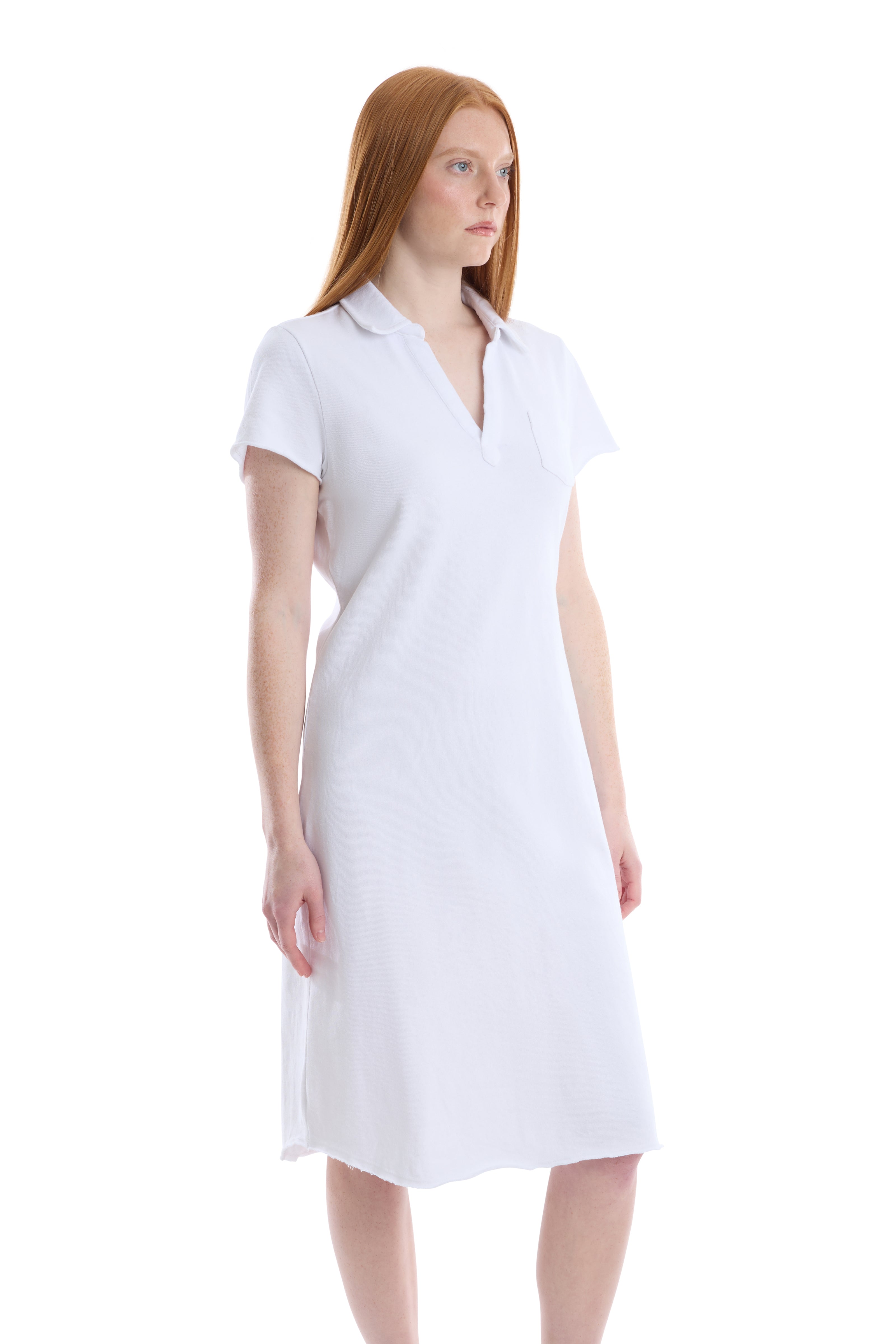 Polo dress with chest pocket