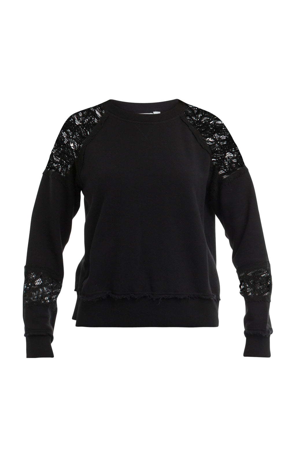 Sweatshirt with Lace Details