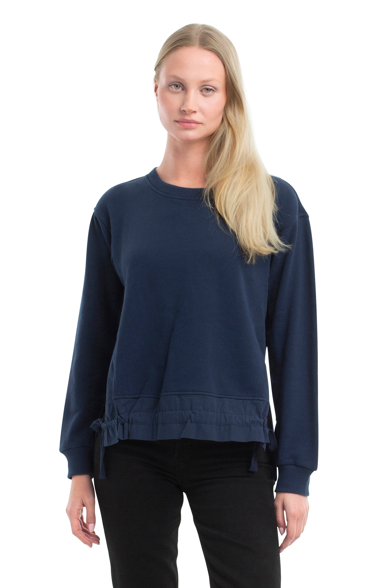 Woven Side Panels Sweatshirt