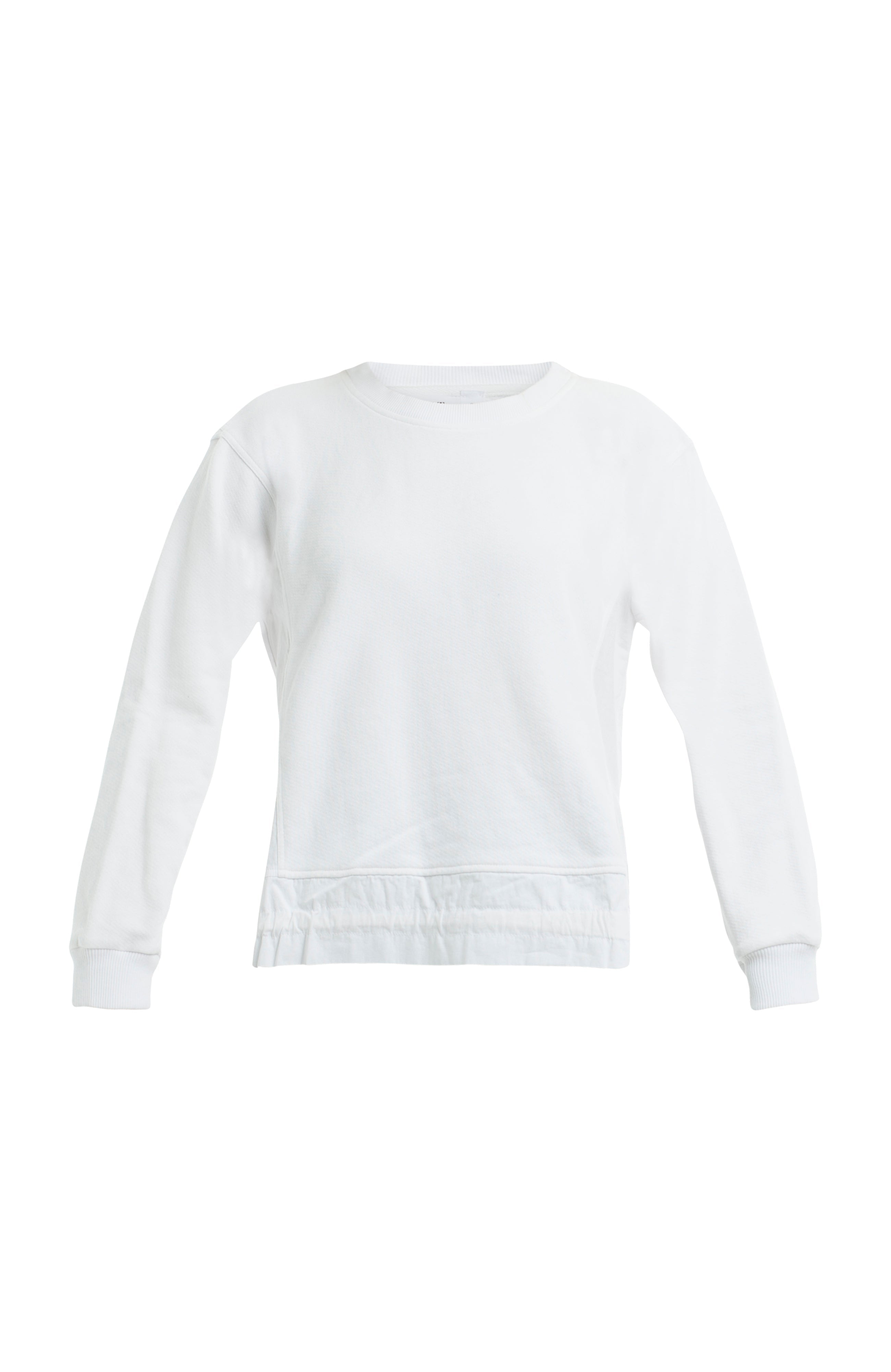 Woven Side Panels Sweatshirt