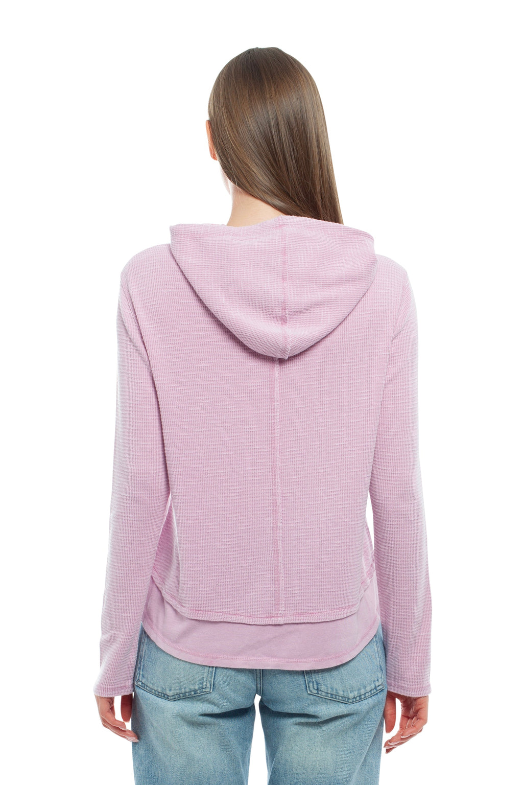 Long Sleeve Double Peplum Hoodie