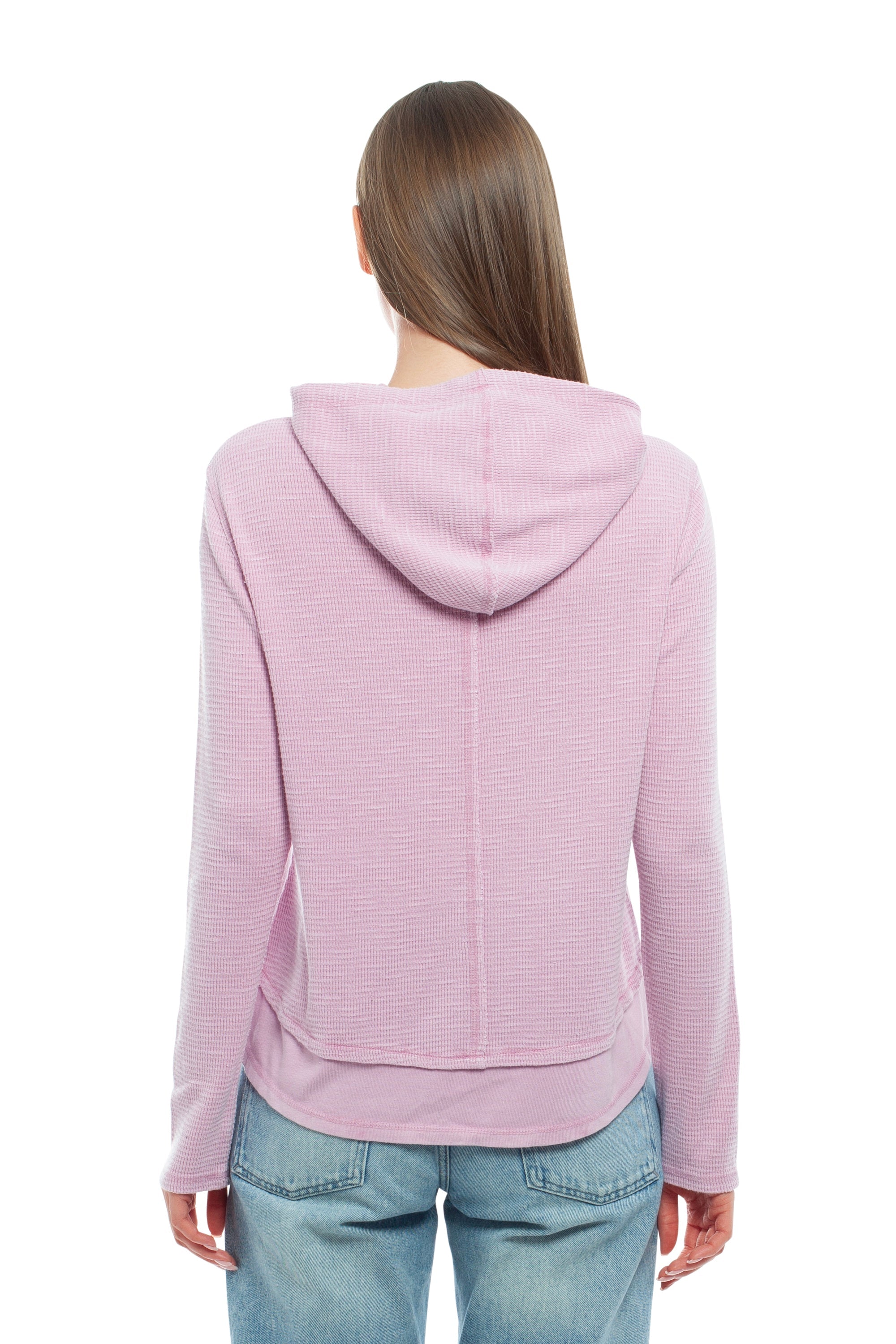 Long Sleeve Double Peplum Hoodie